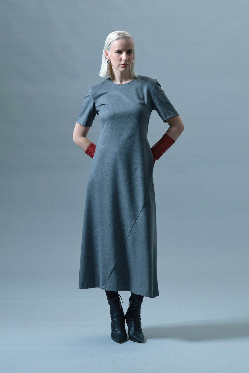 ICONA GREY LONG DRESS RI5CO017 225