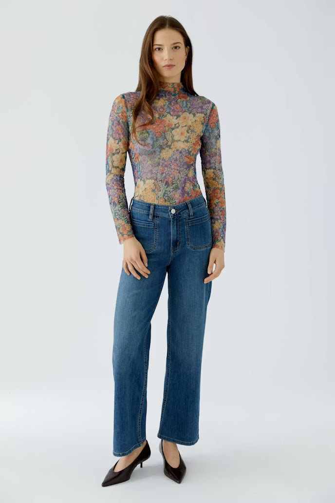 OUI PURPLE LACE BLOUSE 99102 0104 226