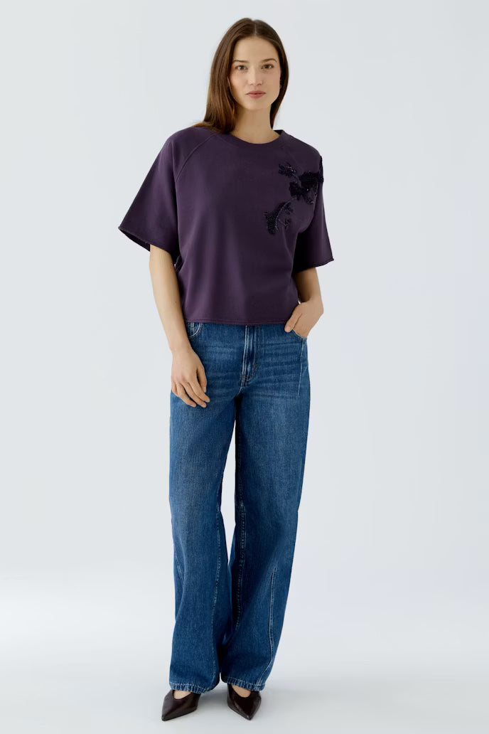 OUI PURPLE SWEATSHIRT 99163 4846 226