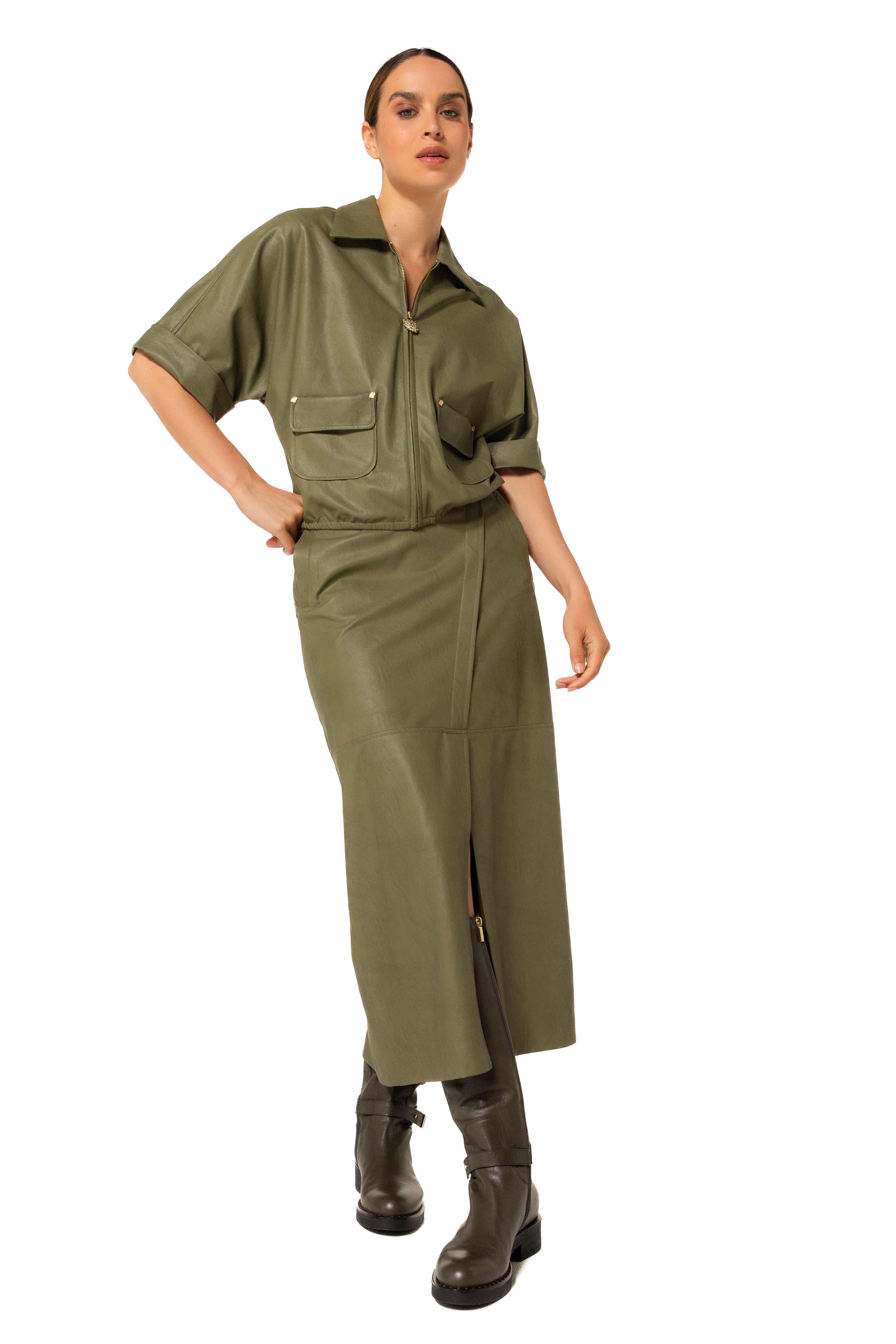 CAROLINE BISS OLIVE ZIP JACKET 4660 225