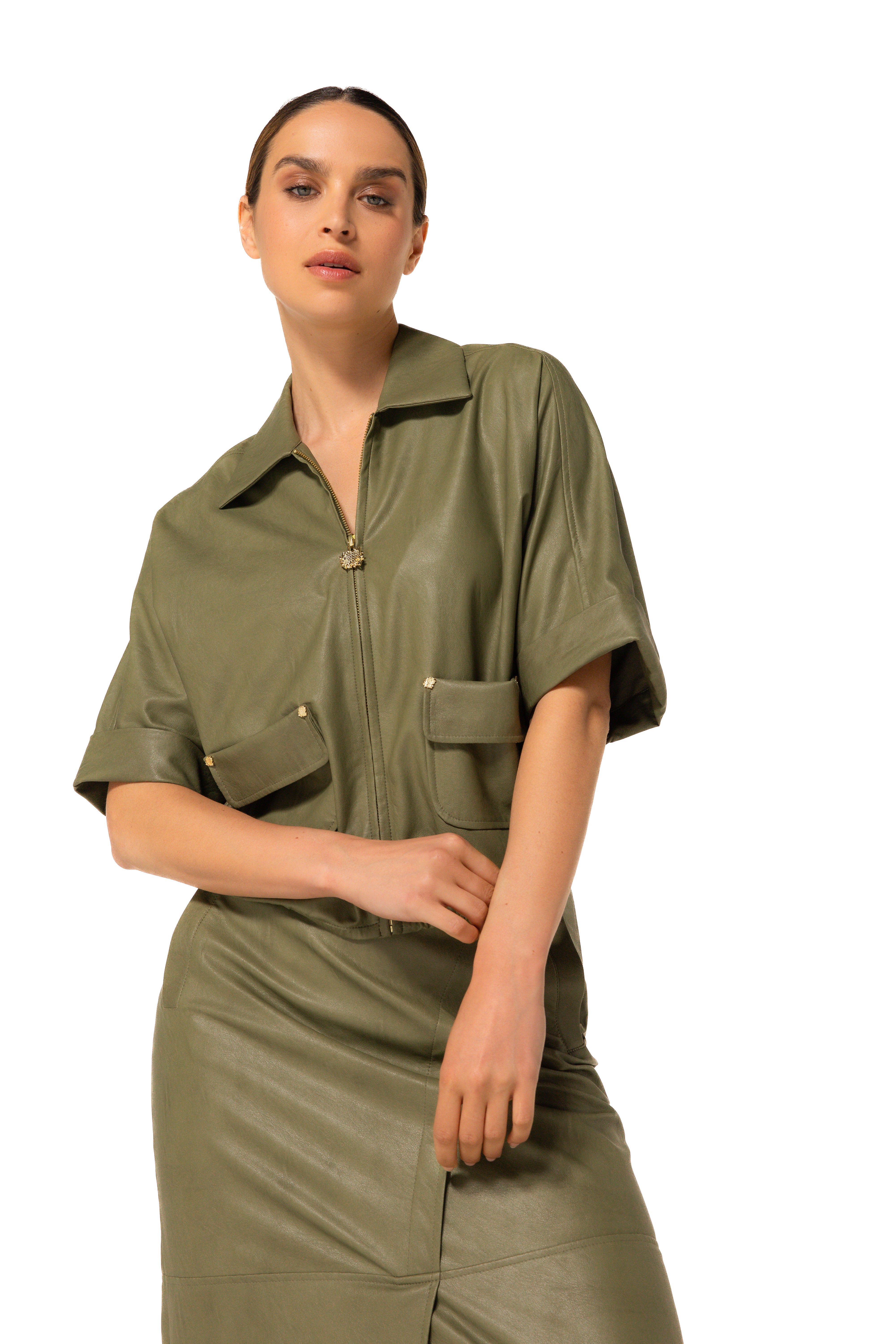 CAROLINE BISS OLIVE ZIP JACKET 4660 225