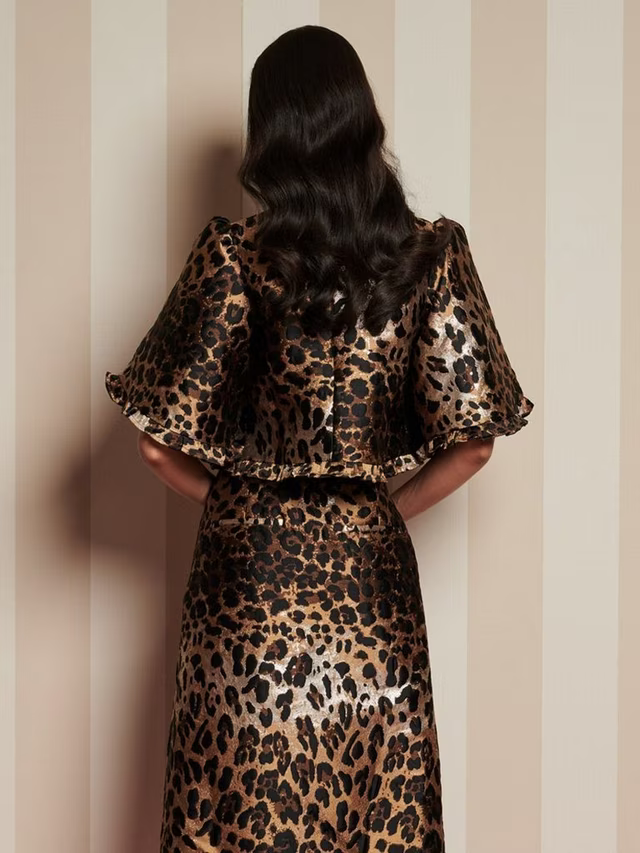 SISTER JANE SUITE LEOPARD JACQUARD TOP 225