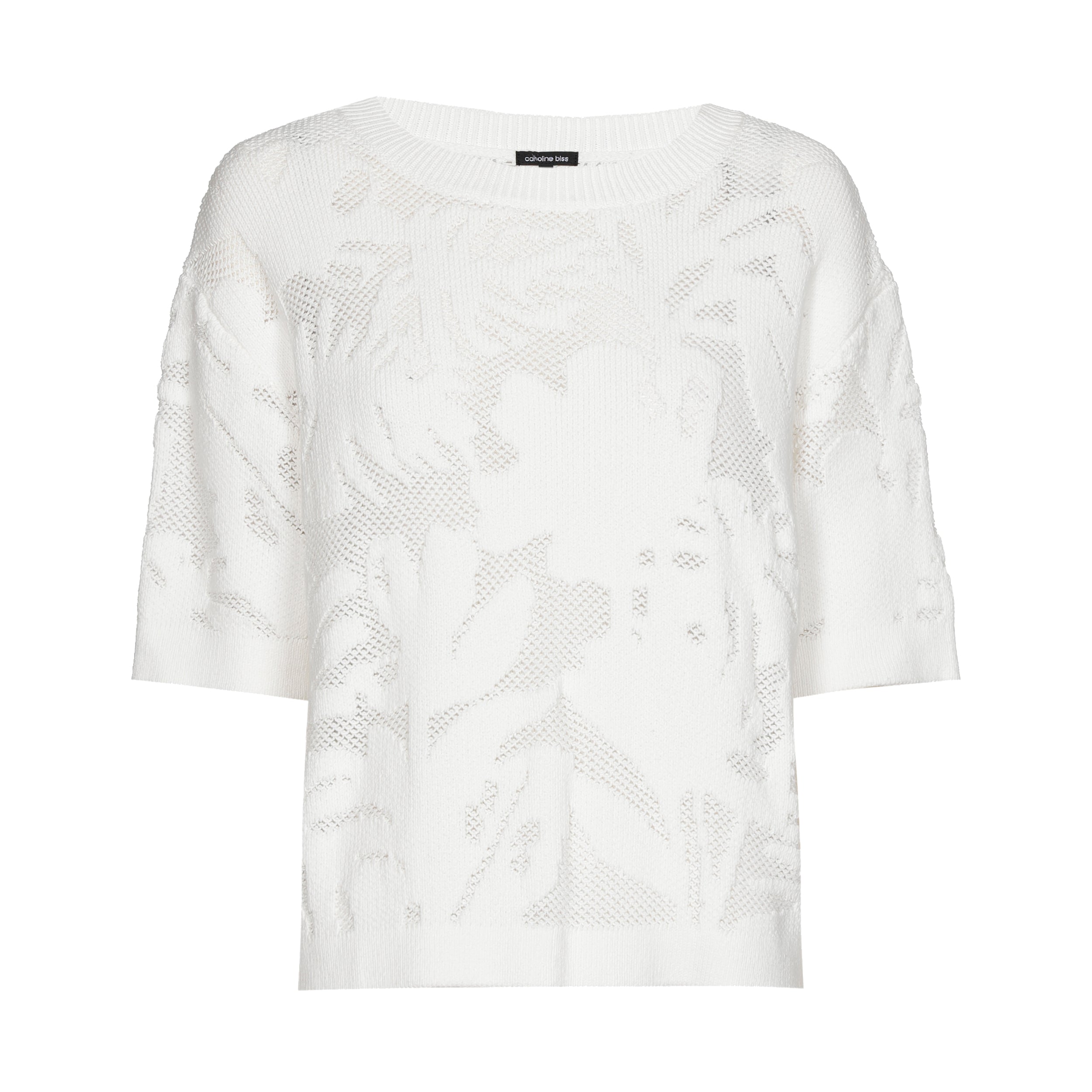 CAROLINE BISS WHITE KNIT 1235 126