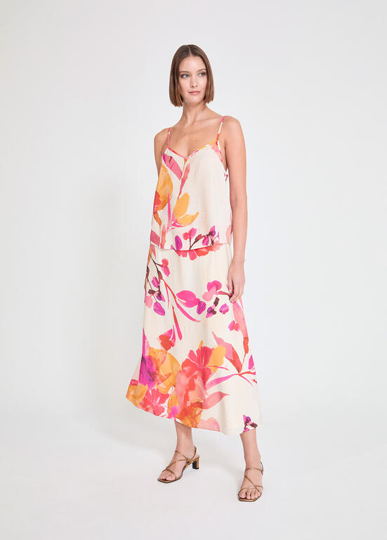 LOLA CASADEMUNT MITE MULTI FLORAL PRINT TOP MS2615031 126