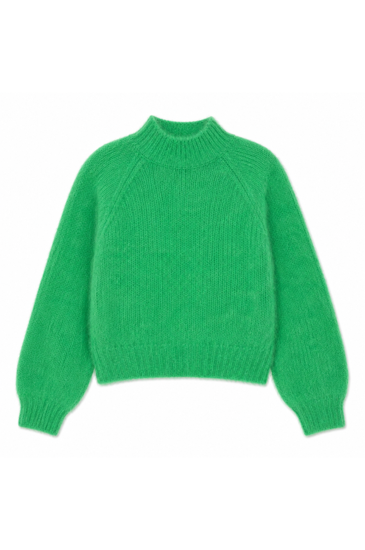 TWNS GREEN MOCK-NECK SWEATER HINA 226