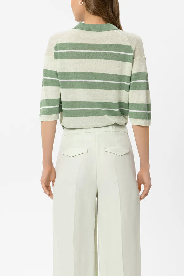 LUISA CERANO KHAKI STRIPE KNIT 138801 126