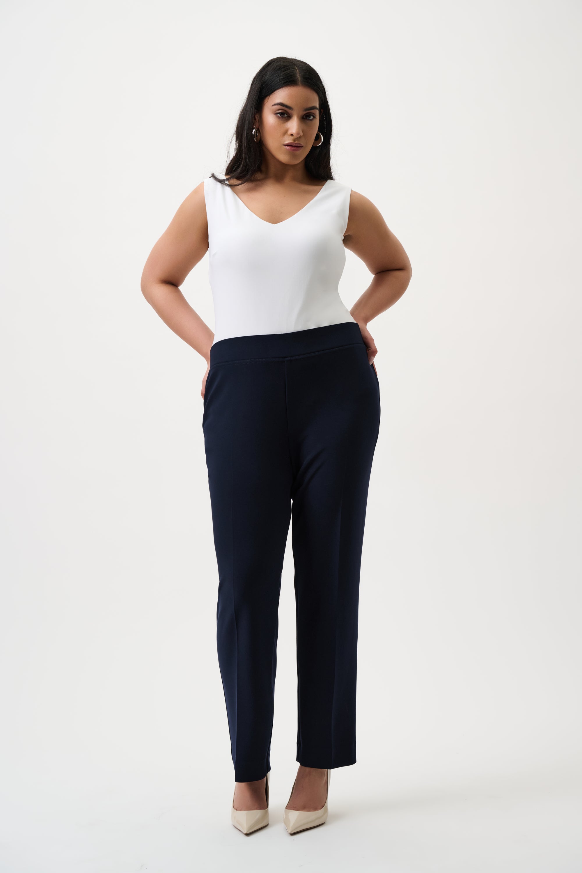 JOSEPH RIBKOFF NAVY TROUSERS 143105CO-2166 126