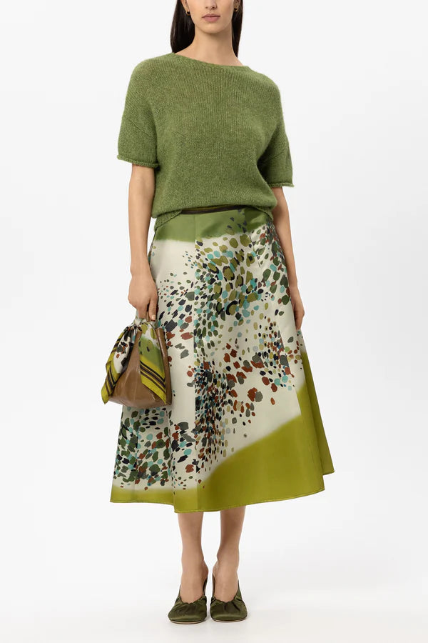 LUISA CERANO KHAKI ROUND NECK KNIT 148805 226