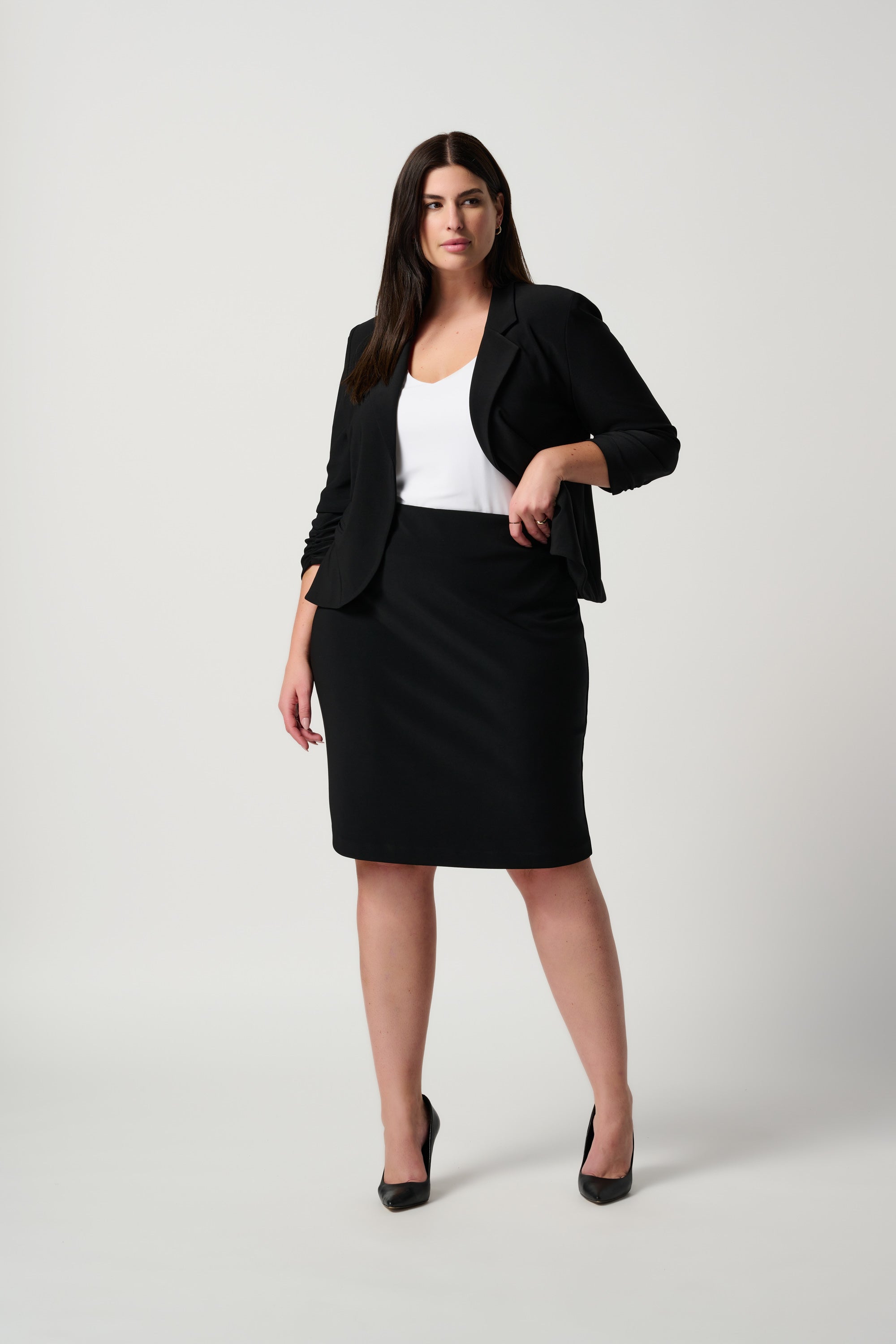 JOSEPH RIBKOFF BLACK SKIRT 153071NOS 224