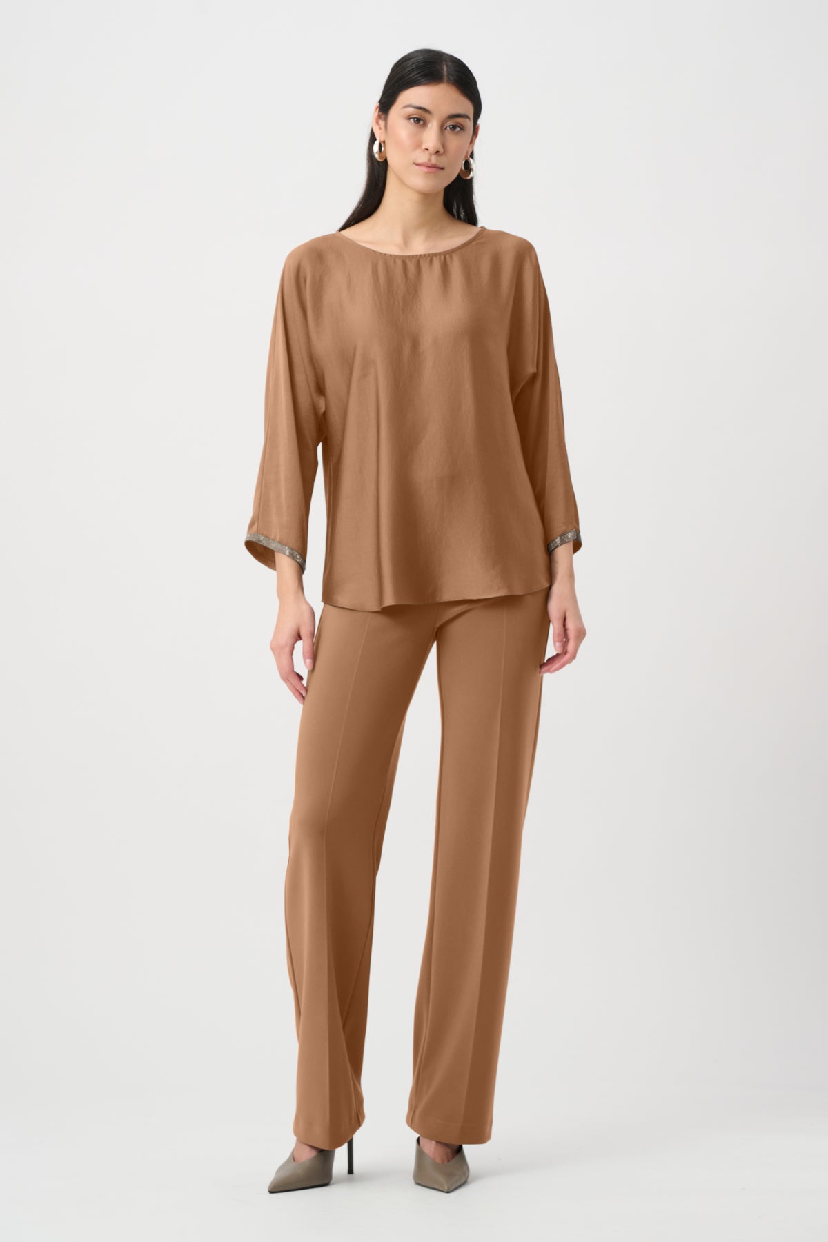 JOSEPH RIBKOFF BEIGE PANT 153088F26 4463 226