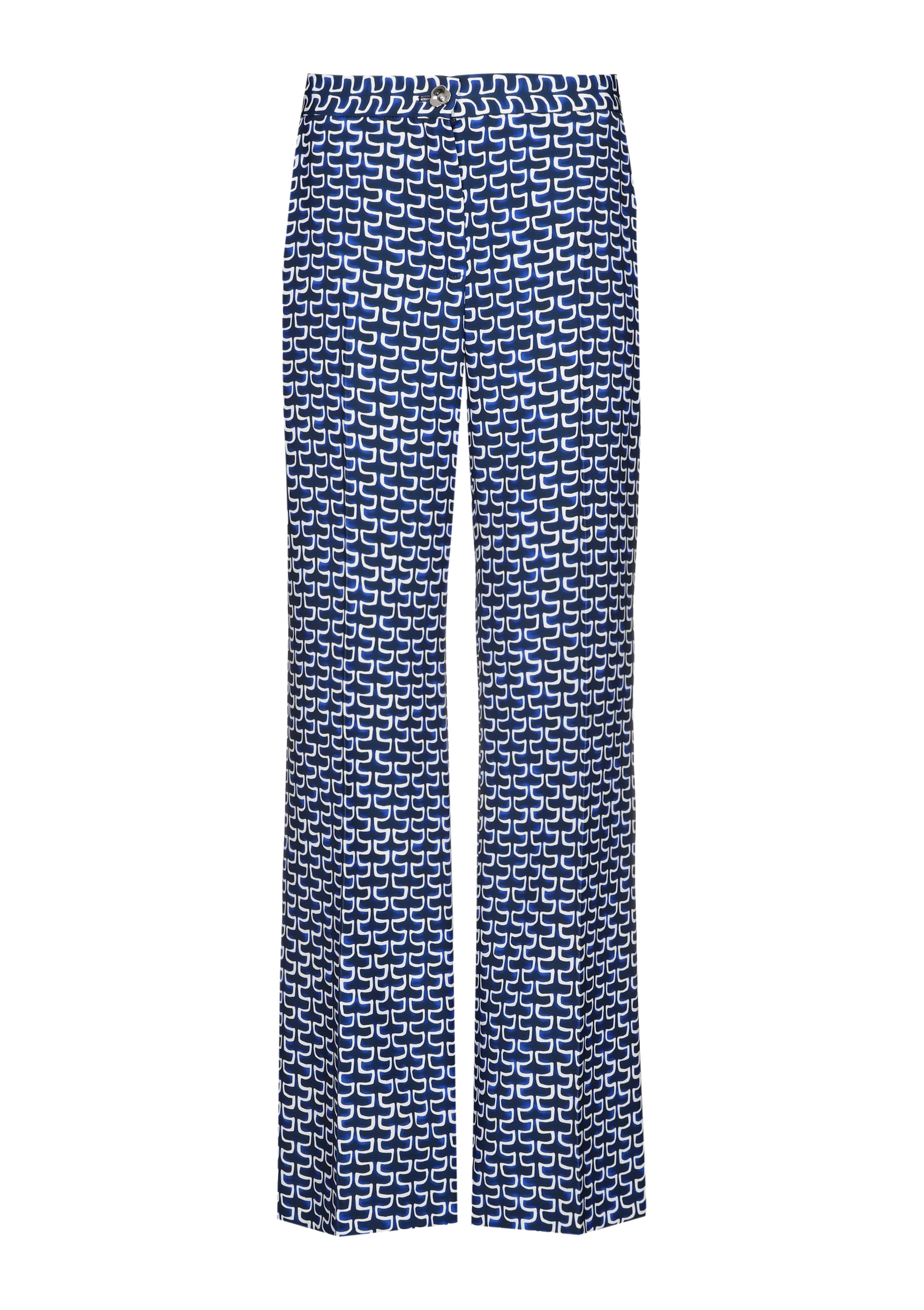 CAROLINE BISS BLUE PRINT TROUSERS 1538 126
