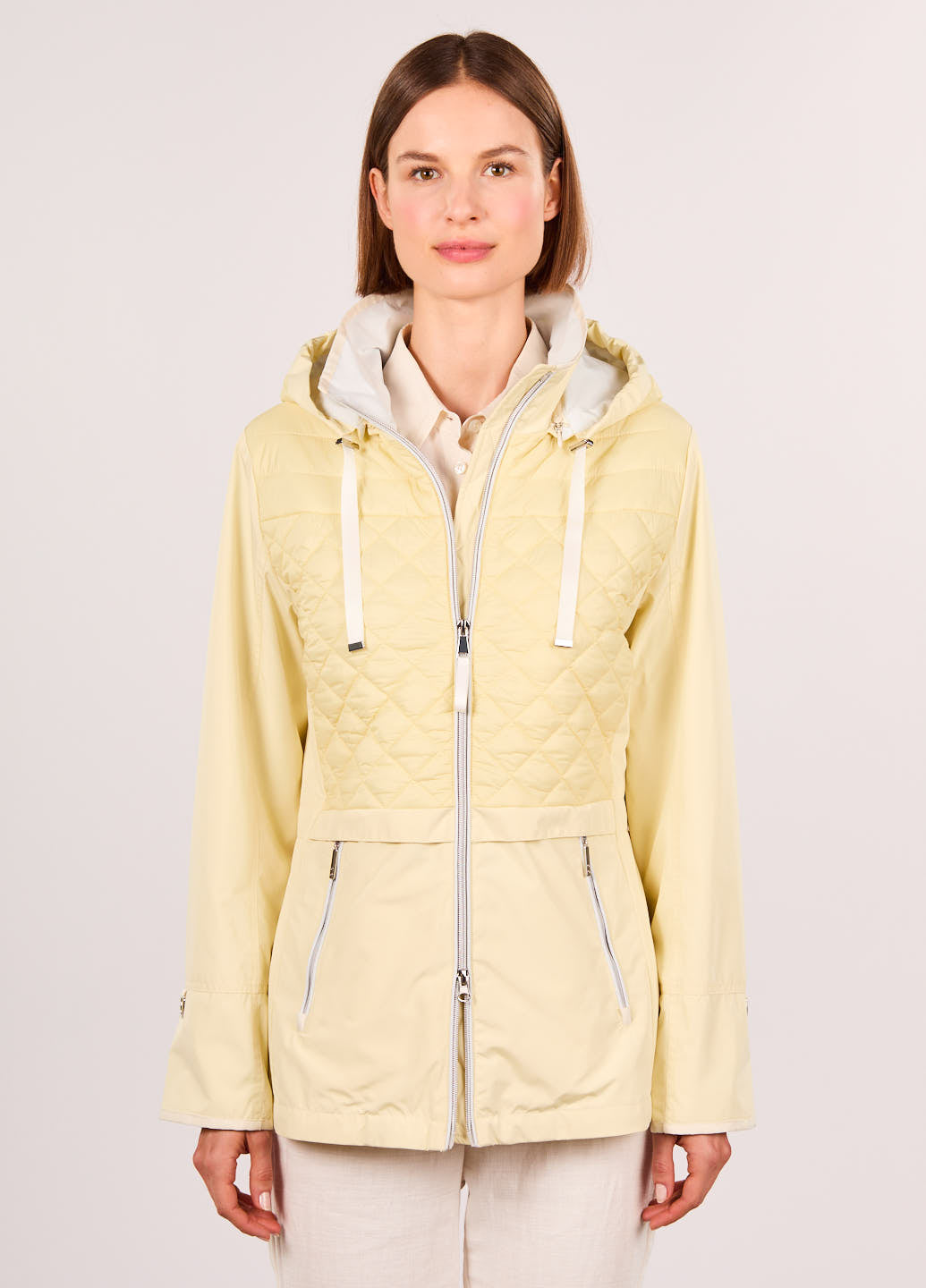 GREEN GOOSE YELLOW ZIP RAIN JACKET 15408865 125