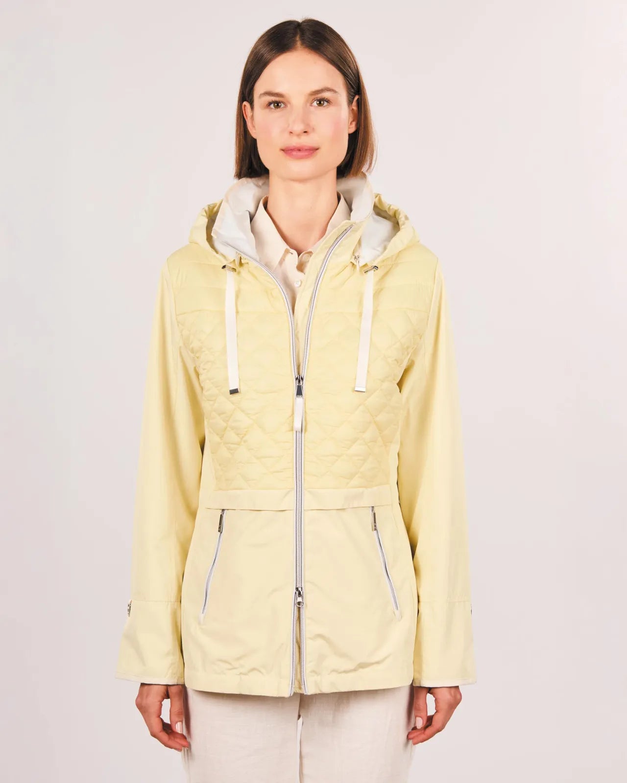 GREEN GOOSE YELLOW ZIP RAIN JACKET 15408865 125