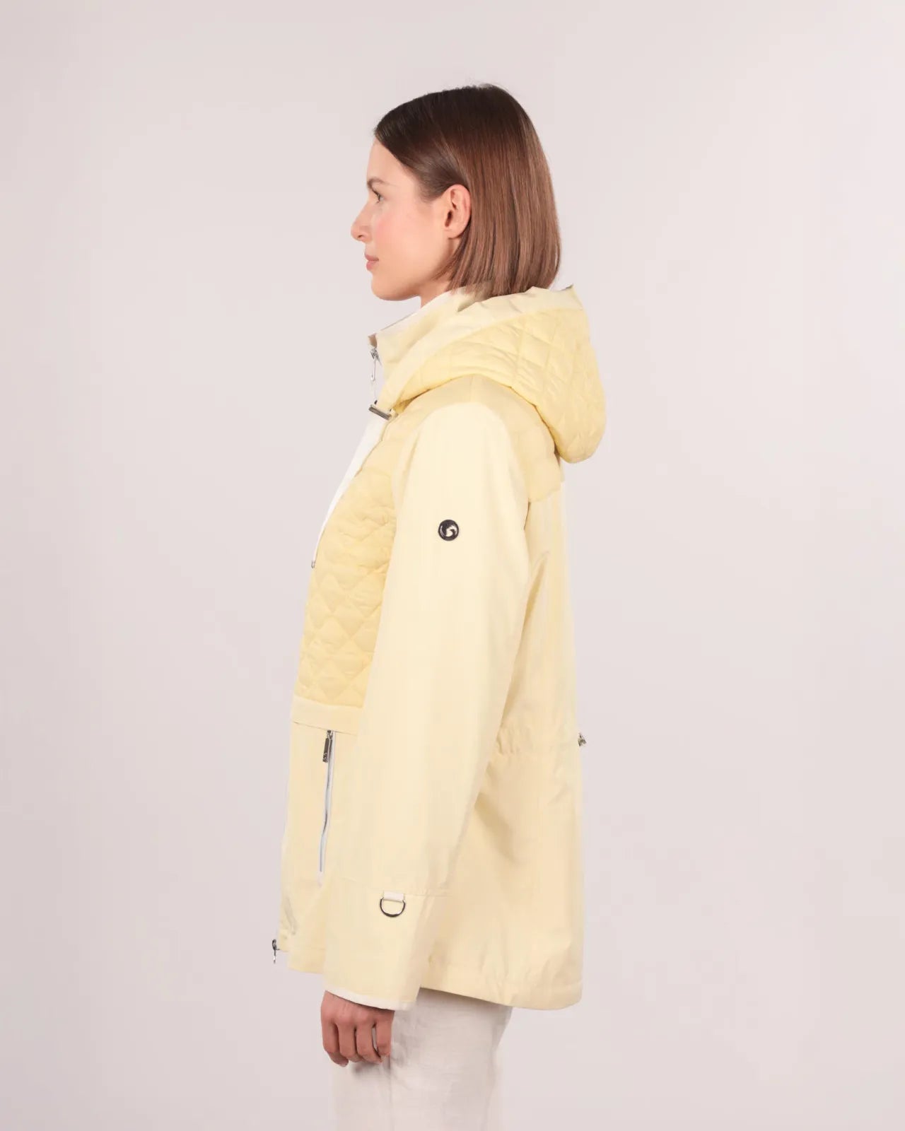 GREEN GOOSE YELLOW ZIP RAIN JACKET 15408865 125