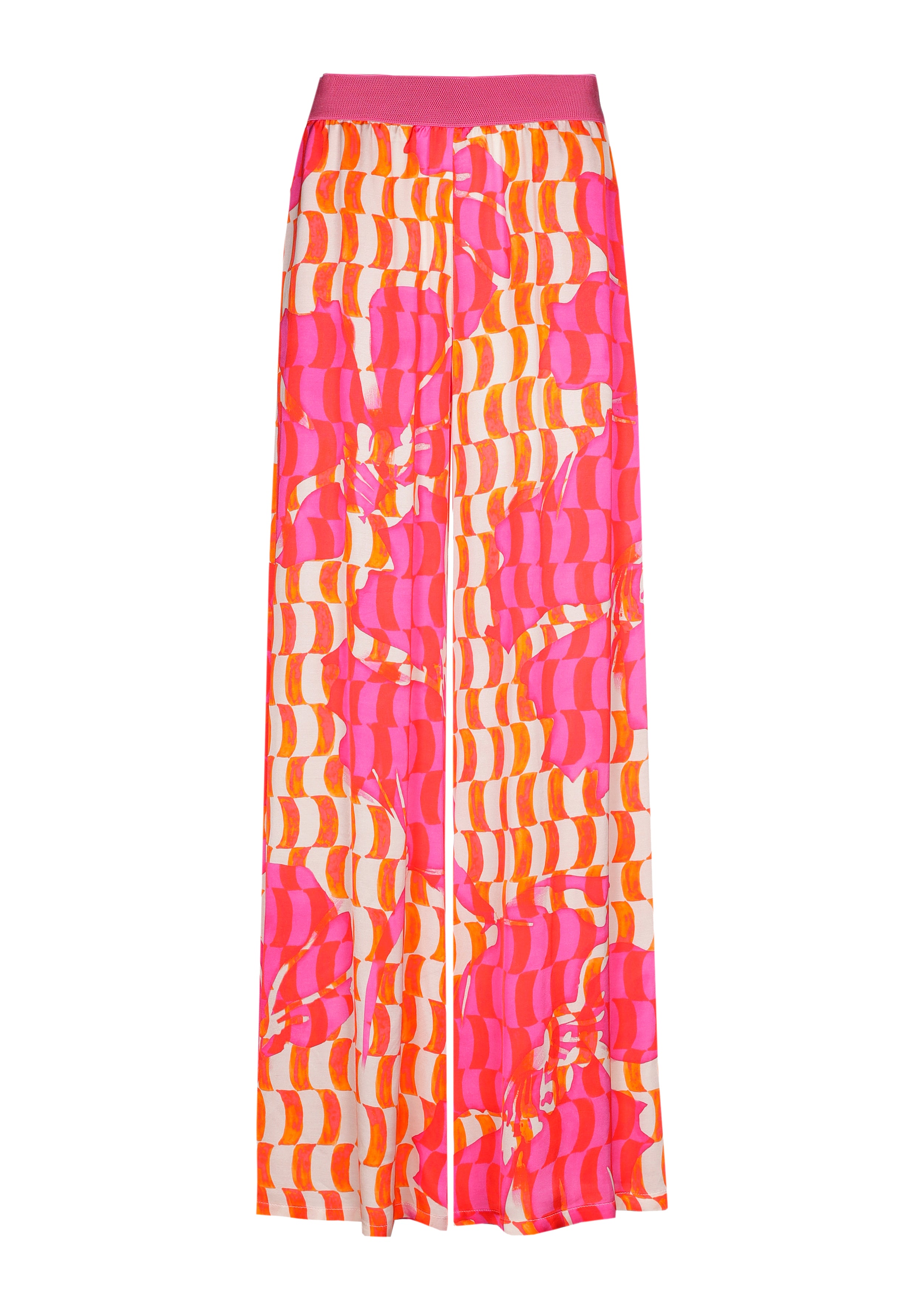 CAROLINE BISS PINK PRINT TROUSERS 1557 126