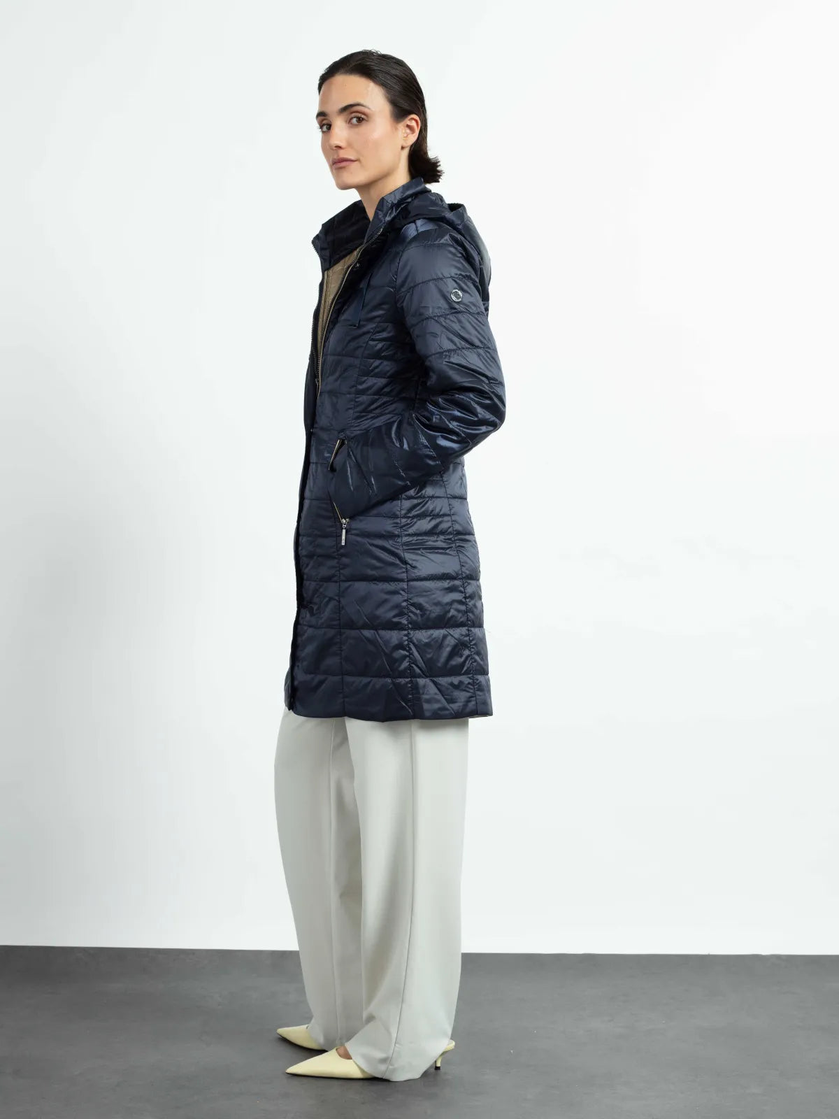 GREEN GOOSE navy LONG GILET 163811864 / 652 126