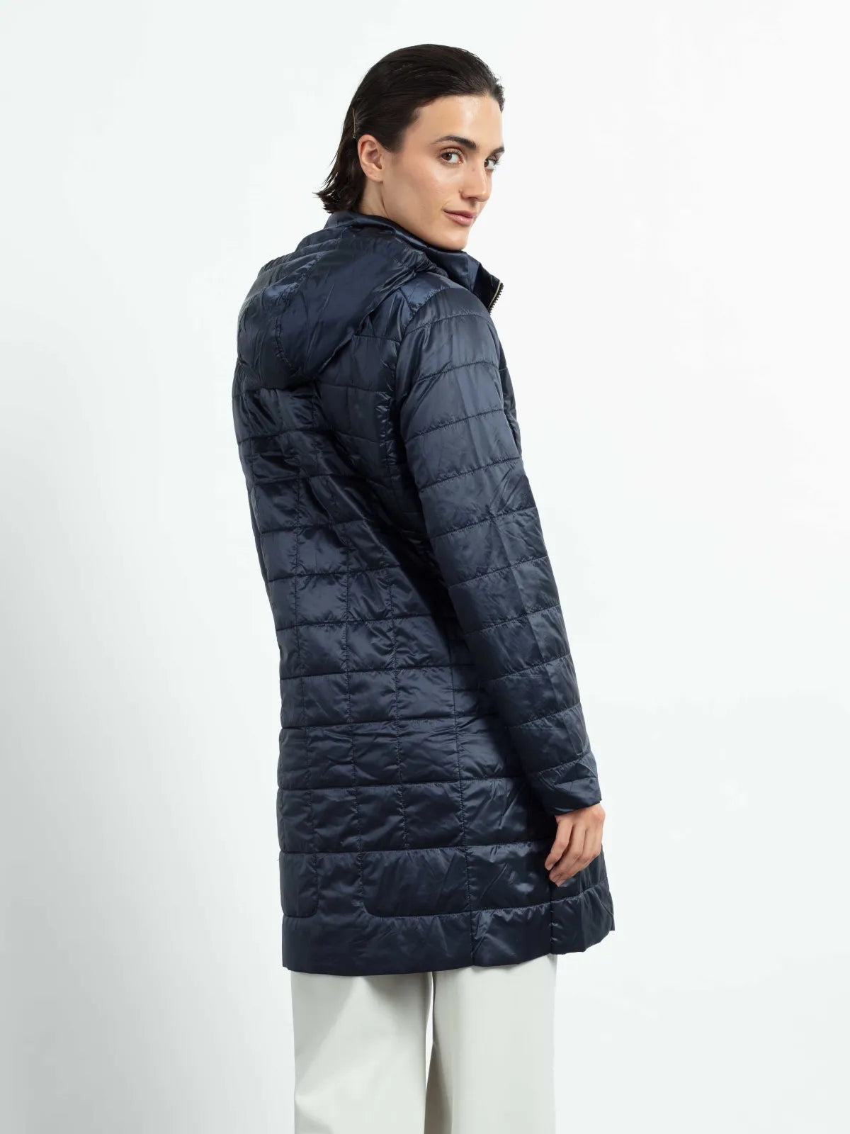 GREEN GOOSE navy LONG GILET 163811864 / 652 126