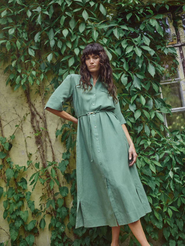 MOS MOSH MMRAYAS ALEXIS DRESS GREEN 176940 126