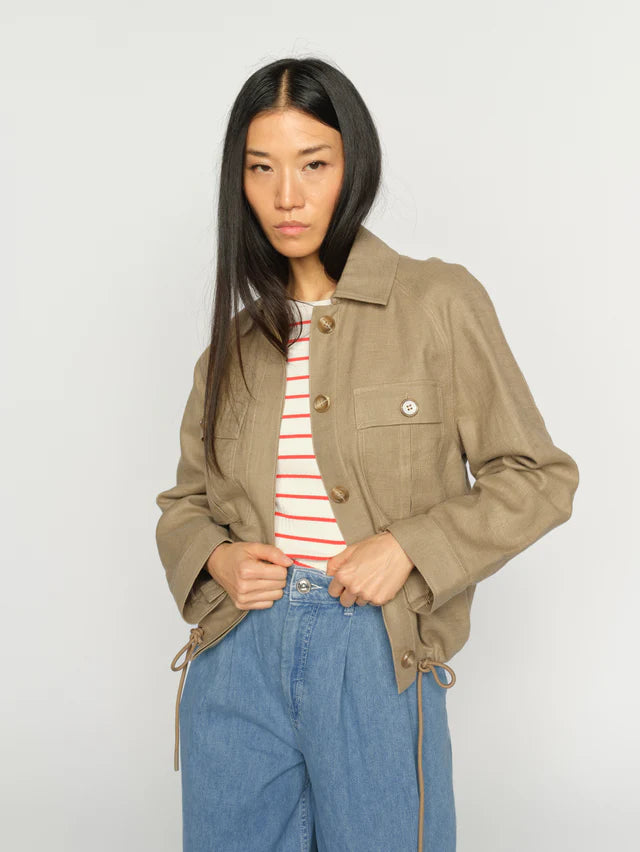 MOS MOSH MMGINAH RAMIE JACKET BROWN 177000 126
