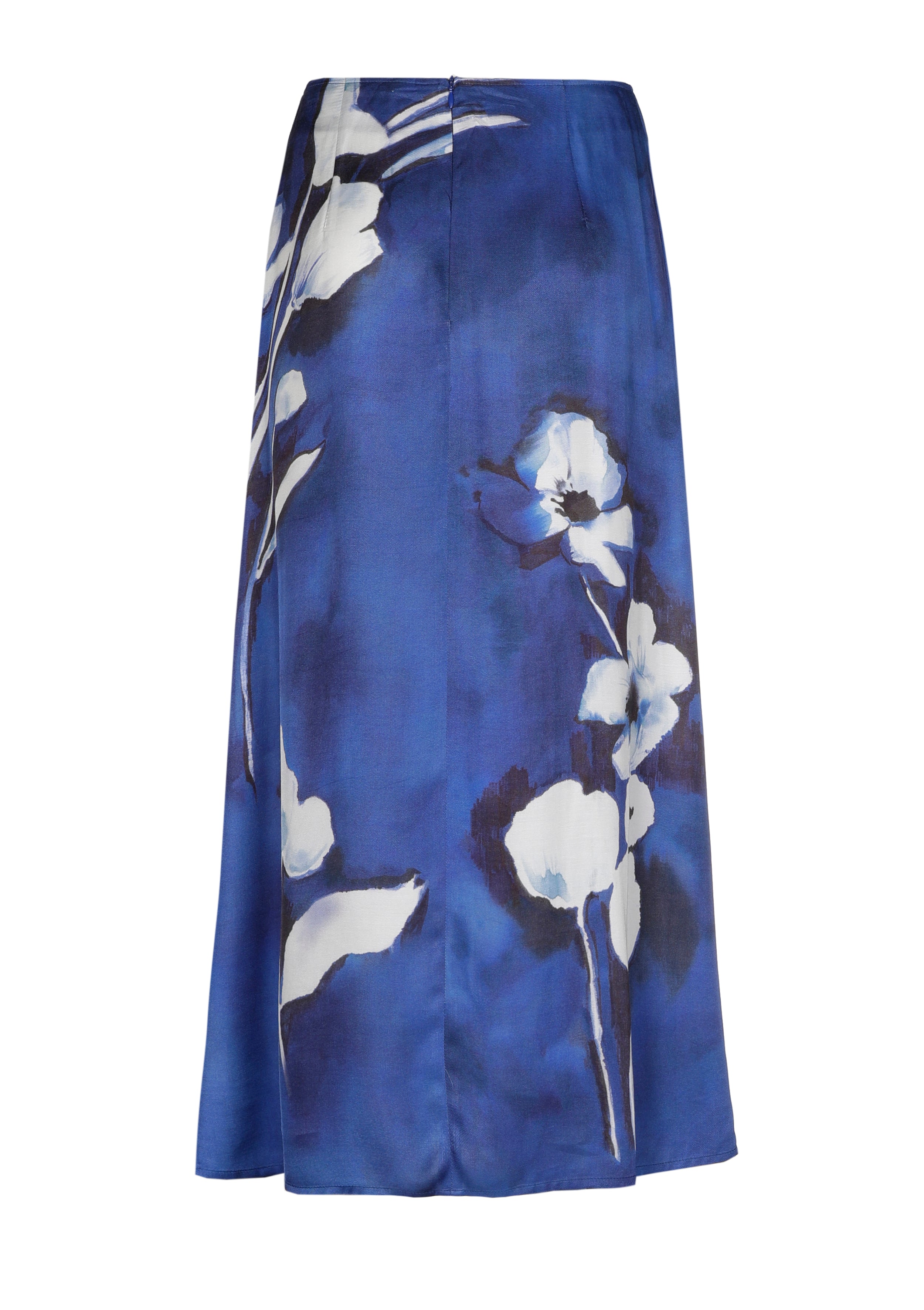 CAROLINE BISS NAVY PRINT WRAP SKIRT 1782 126