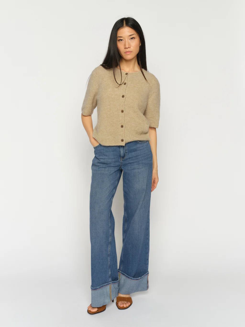 MOS MOSH MMDARA TURN-UP JEANS BLUE 178360 126