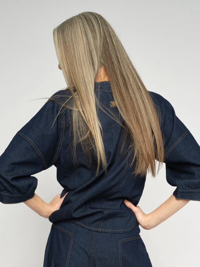 MOS MOSH MMBARI CRISPY SHIRT BLUE 178490 126