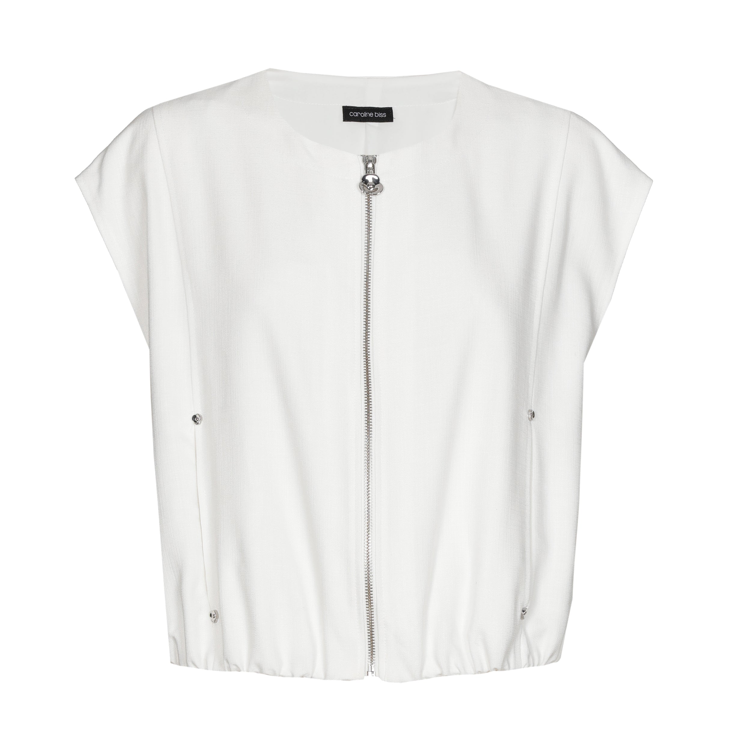 CAROLINE BISS WHITE JIP UP GILLET 1816 126