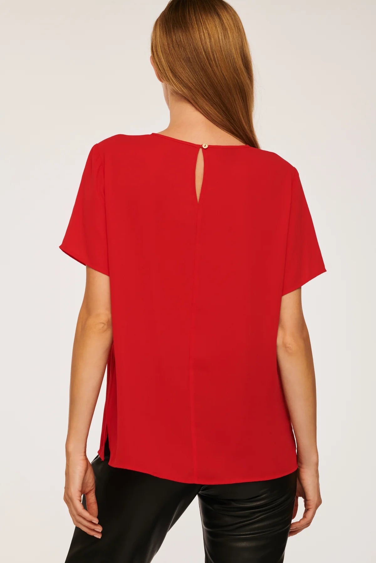 WEILL MONA RED CHIFFON TOP 197402 7345D 223