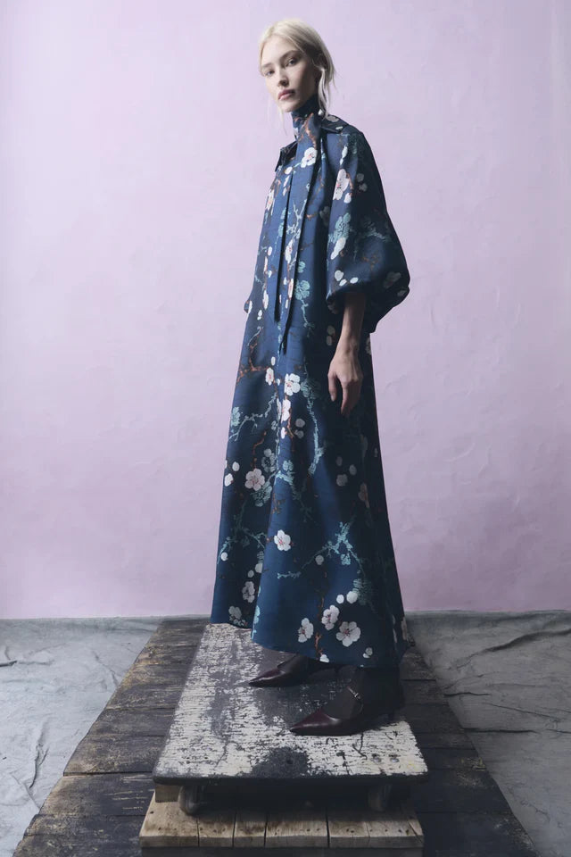 PSOPHIA NAVY FLORAL CHIFFON DRESS 201DRS2890 226