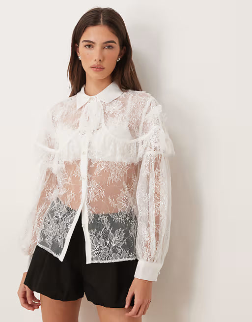 SISTER JANE PROMISE LACE CAPE SHIRT 126