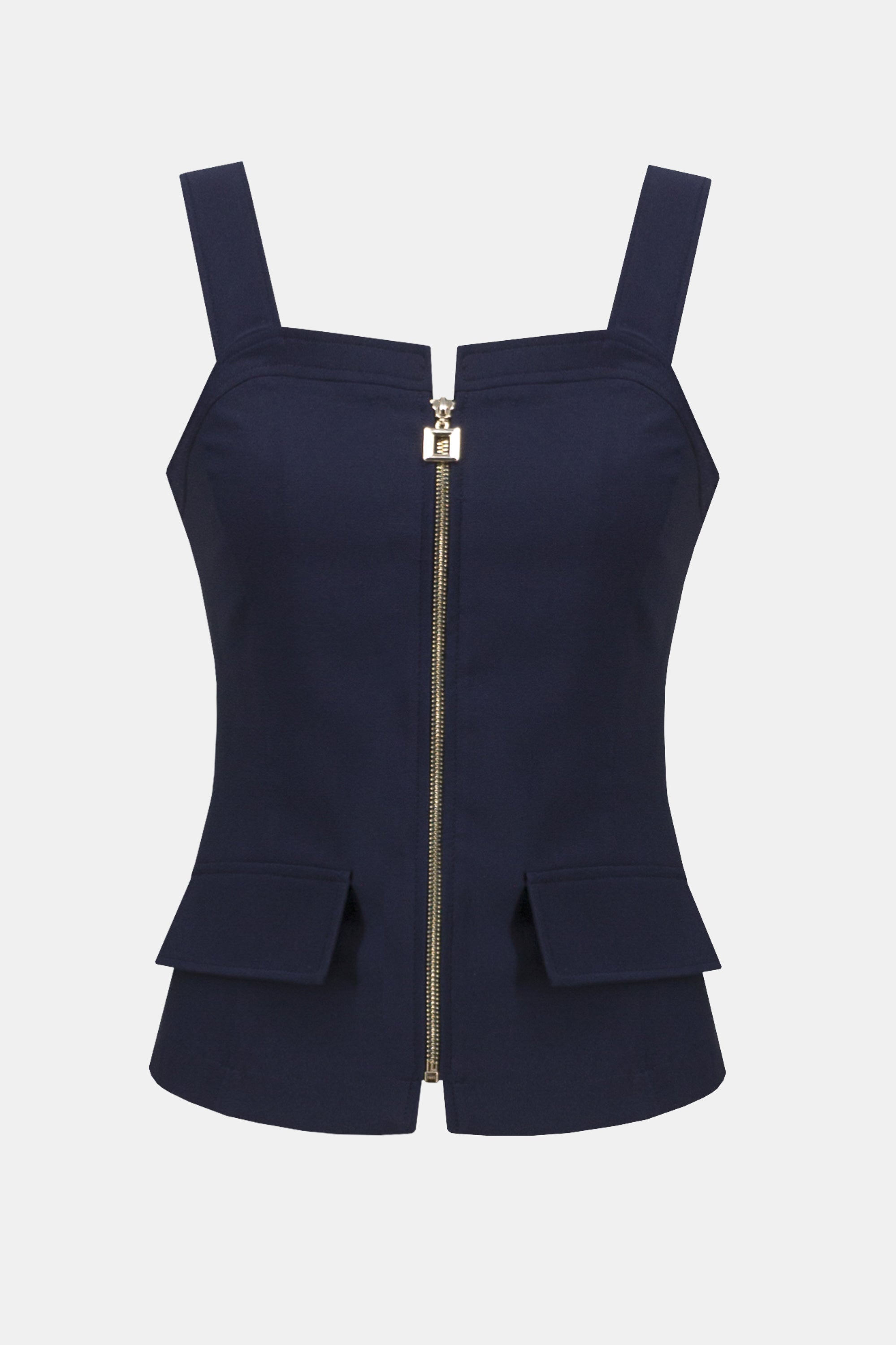 JOSEPH RIBKOFF NAVY ZIP TOP 252225 125