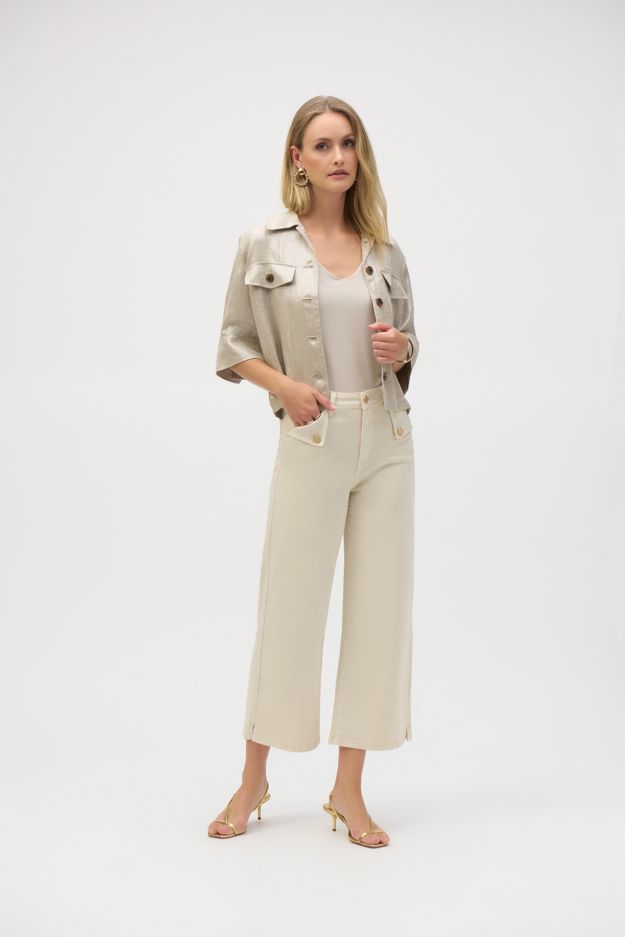 JOSEPH RIBKOFF BEIGE TROUSERS 252914 125