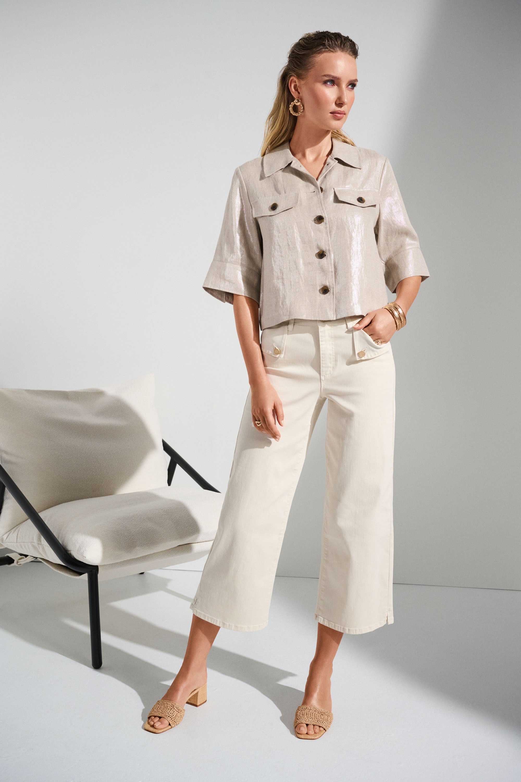 JOSEPH RIBKOFF BEIGE TROUSERS 252914 125