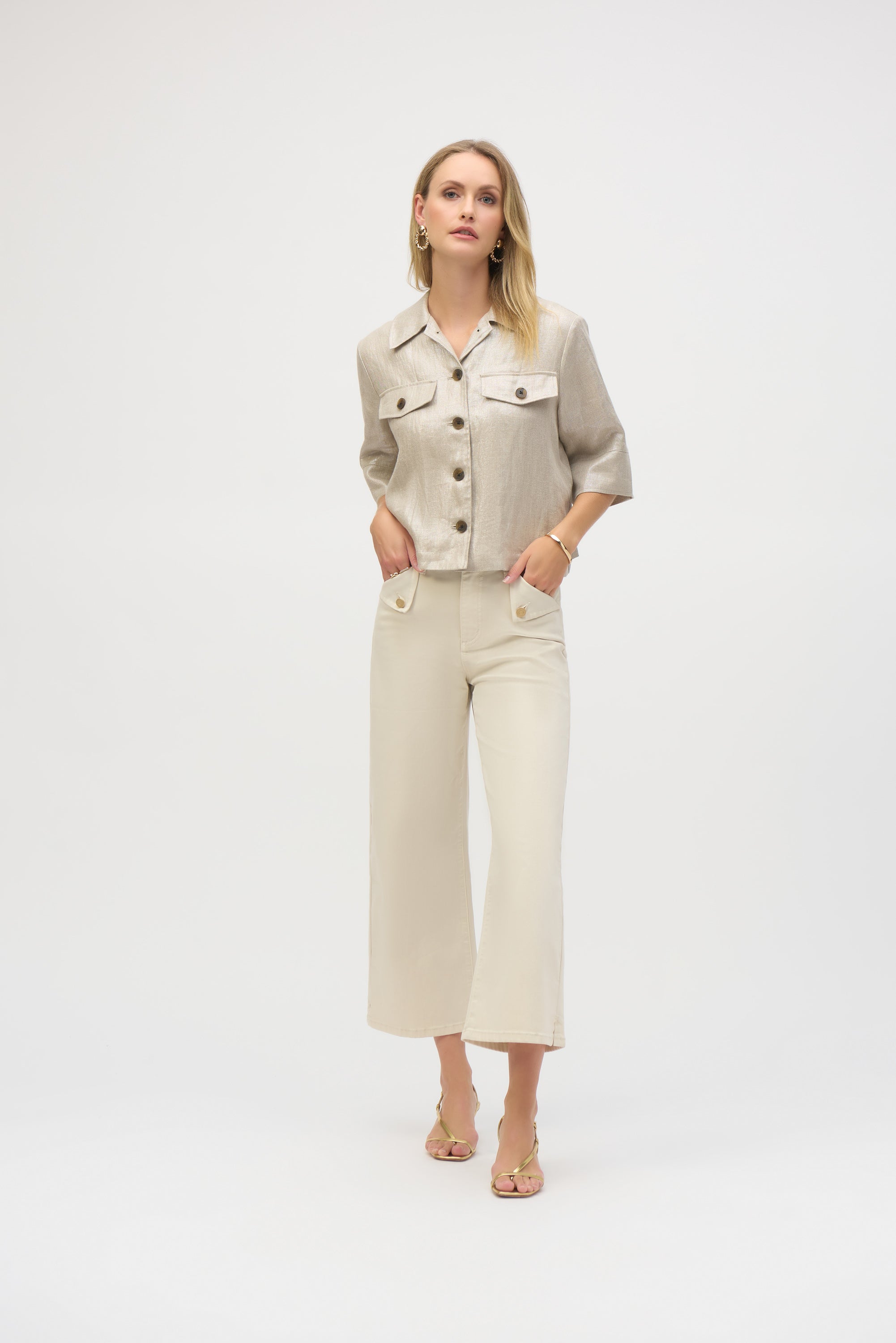 JOSEPH RIBKOFF CREAM JACKET 252921 125