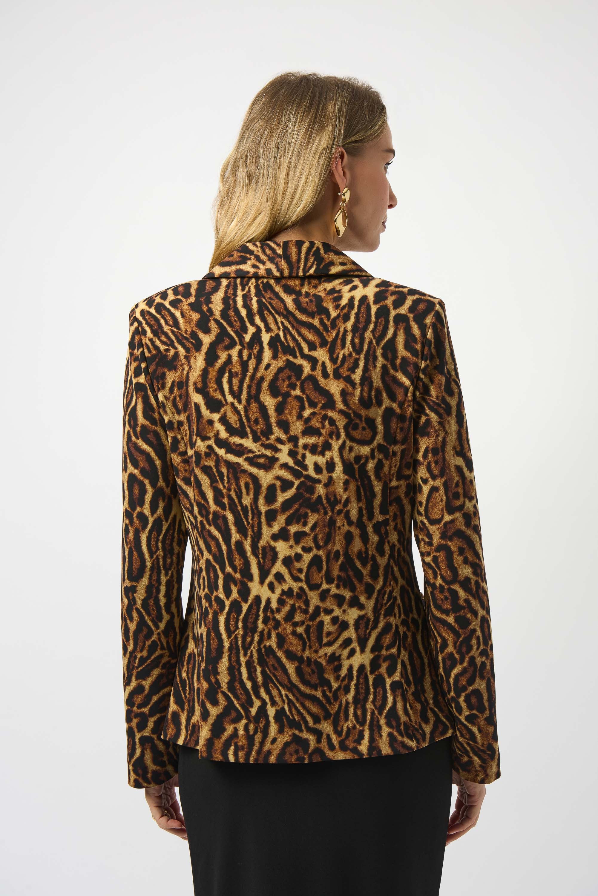 JOSEPH RIBKOFF LEOPARD PRINT BLAZER 253051 225