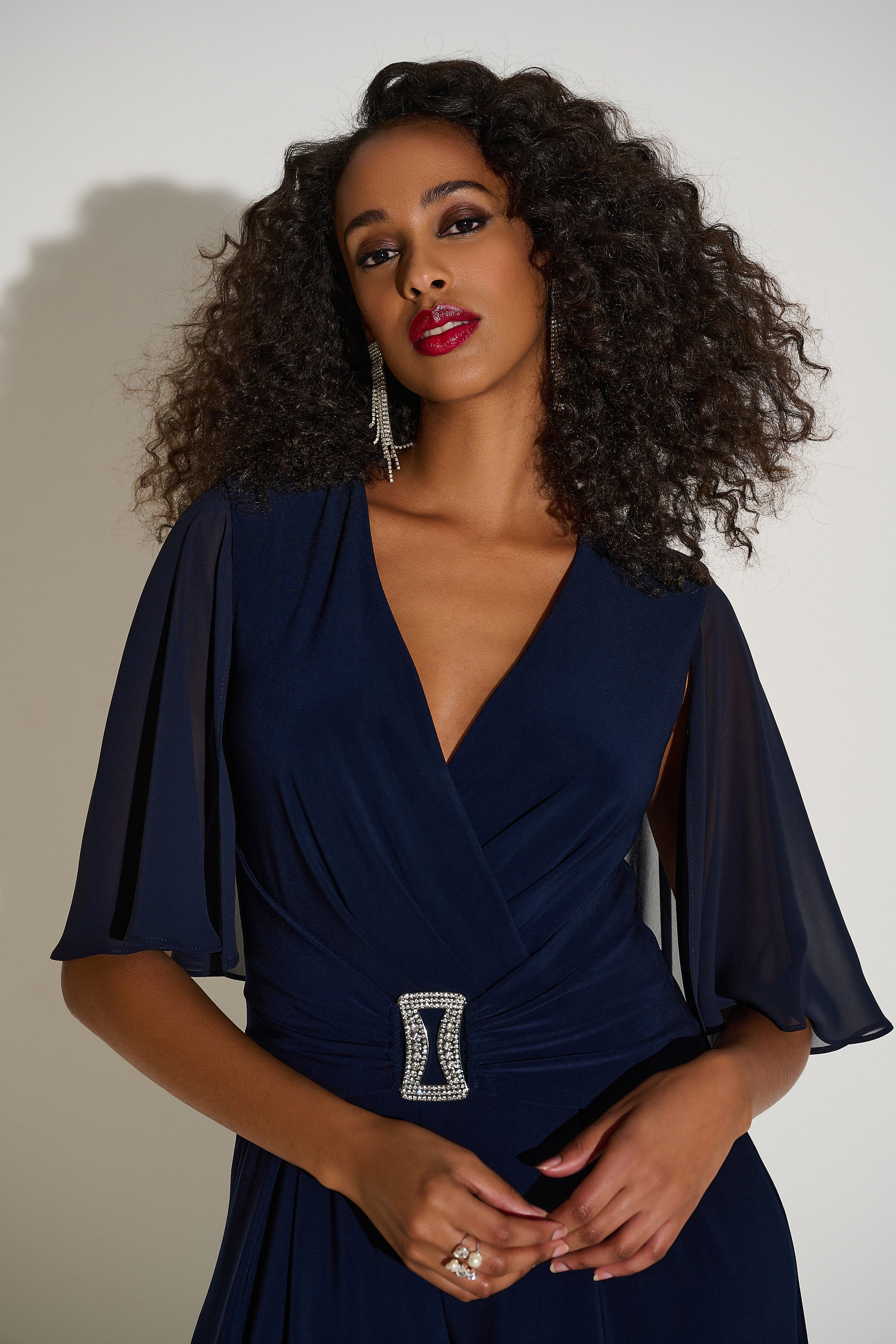 JOSEPH RIBKOFF MIDNIGHT BLUE JUMPSUIT 253723-2166 225