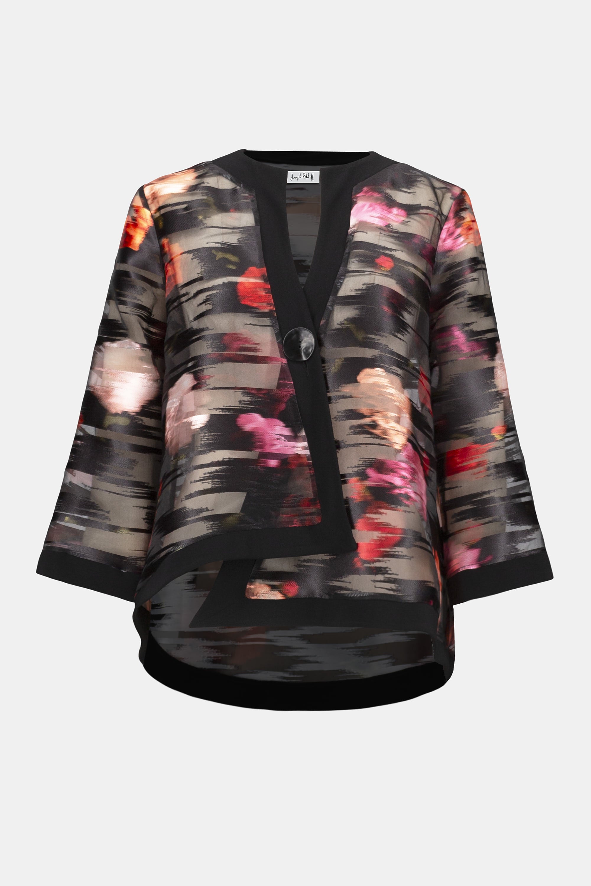 JOSEPH RIBKOFF BLACK PRINT JACKET 253792 225