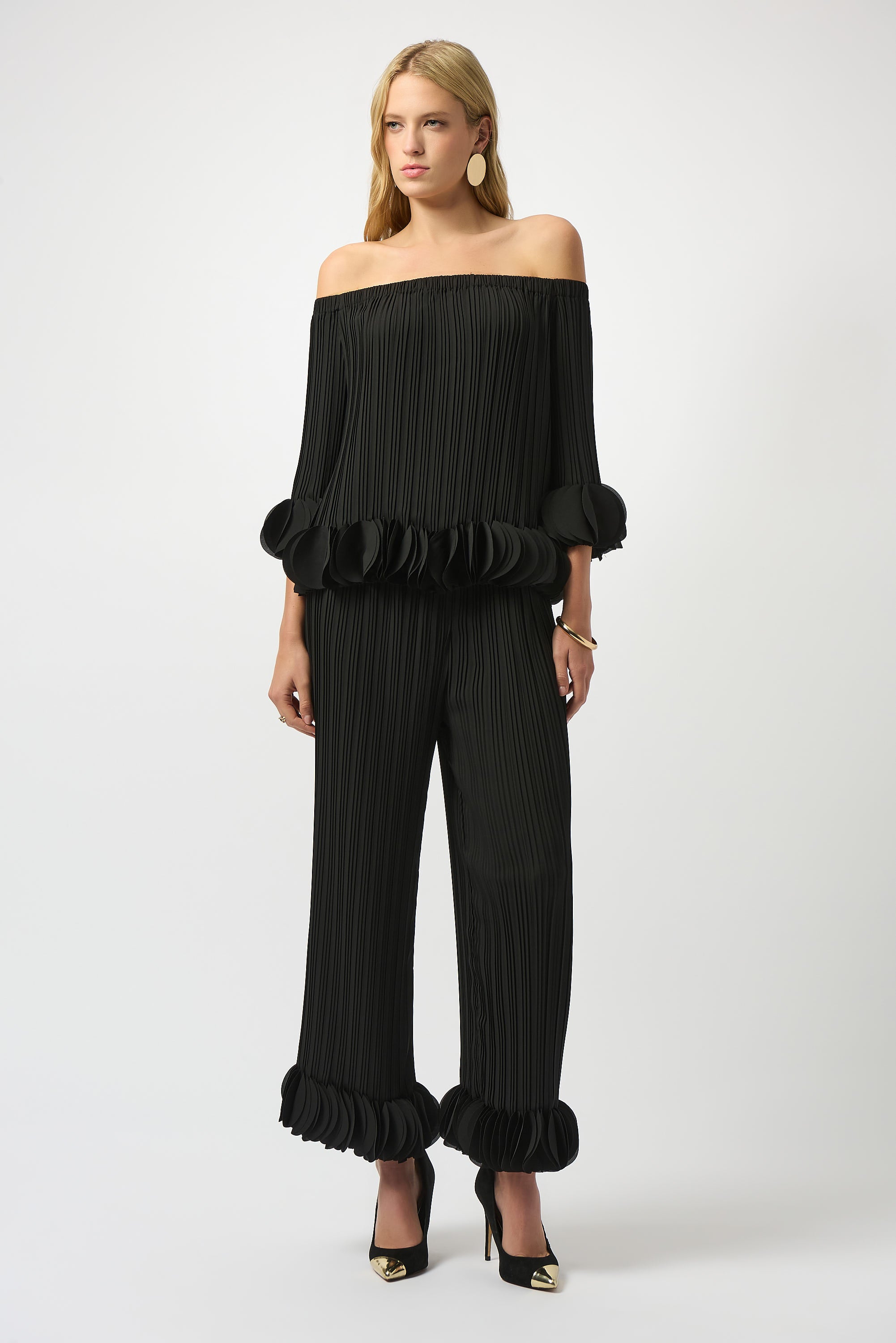 JOSEPH RIBKOFF BLACK PANT 253940-11 225