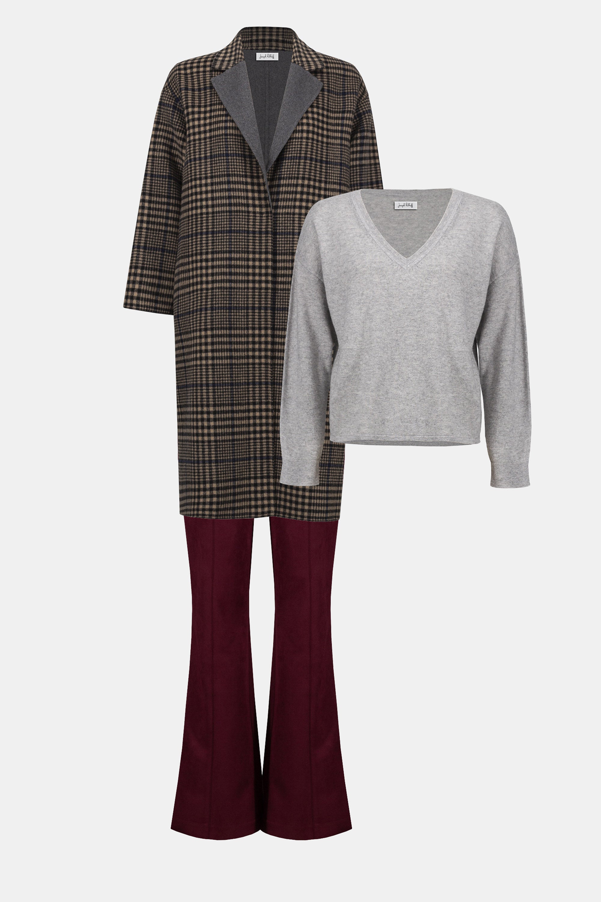 JOSEPH RIBKOFF CHECK COAT 253946 225