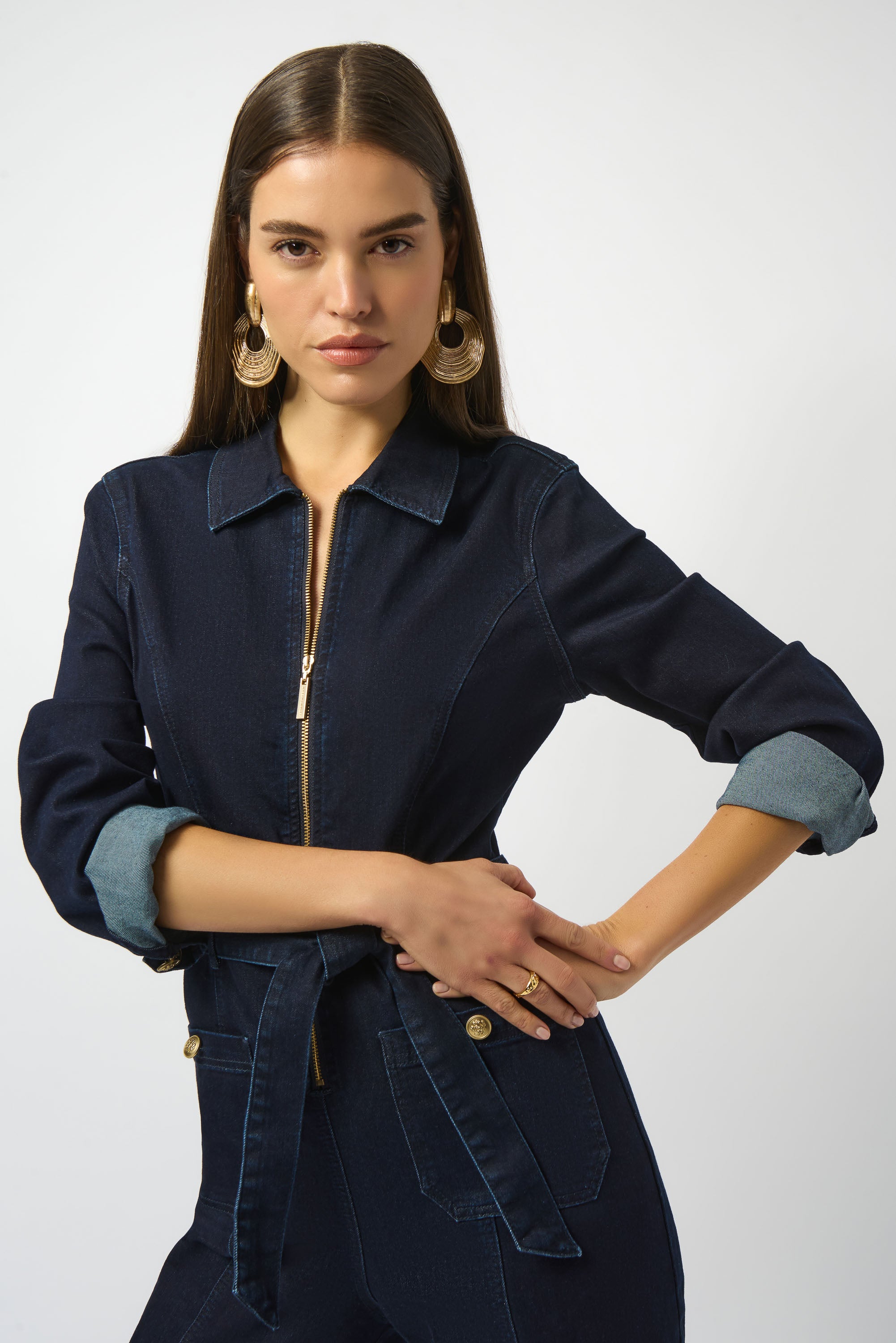 JOSEPH RIBKOFF INDIGO JUMPSUIT 253948 225