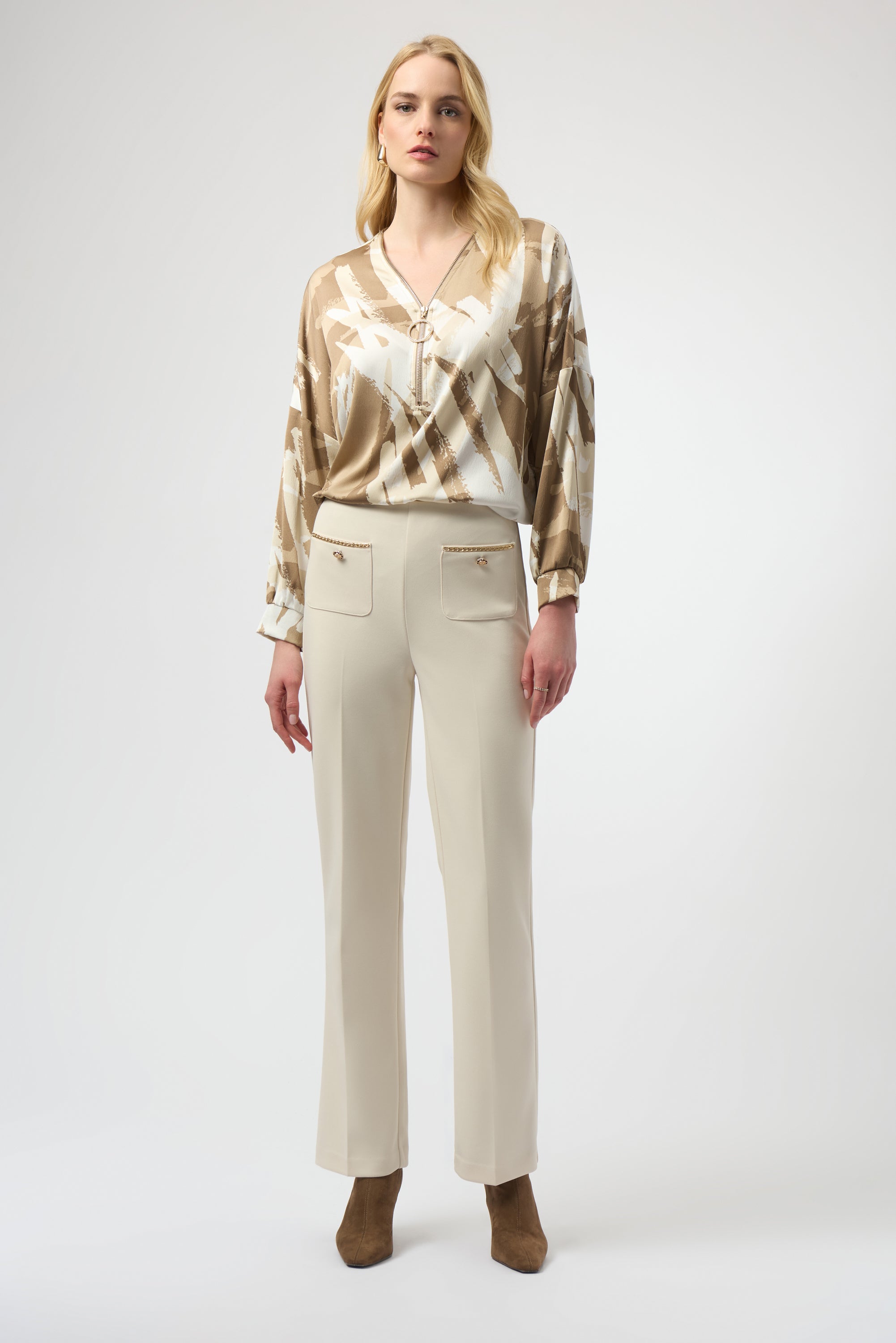 JOSEPH RIBKOFF CREAM LDS PANT 254043-4457- 225
