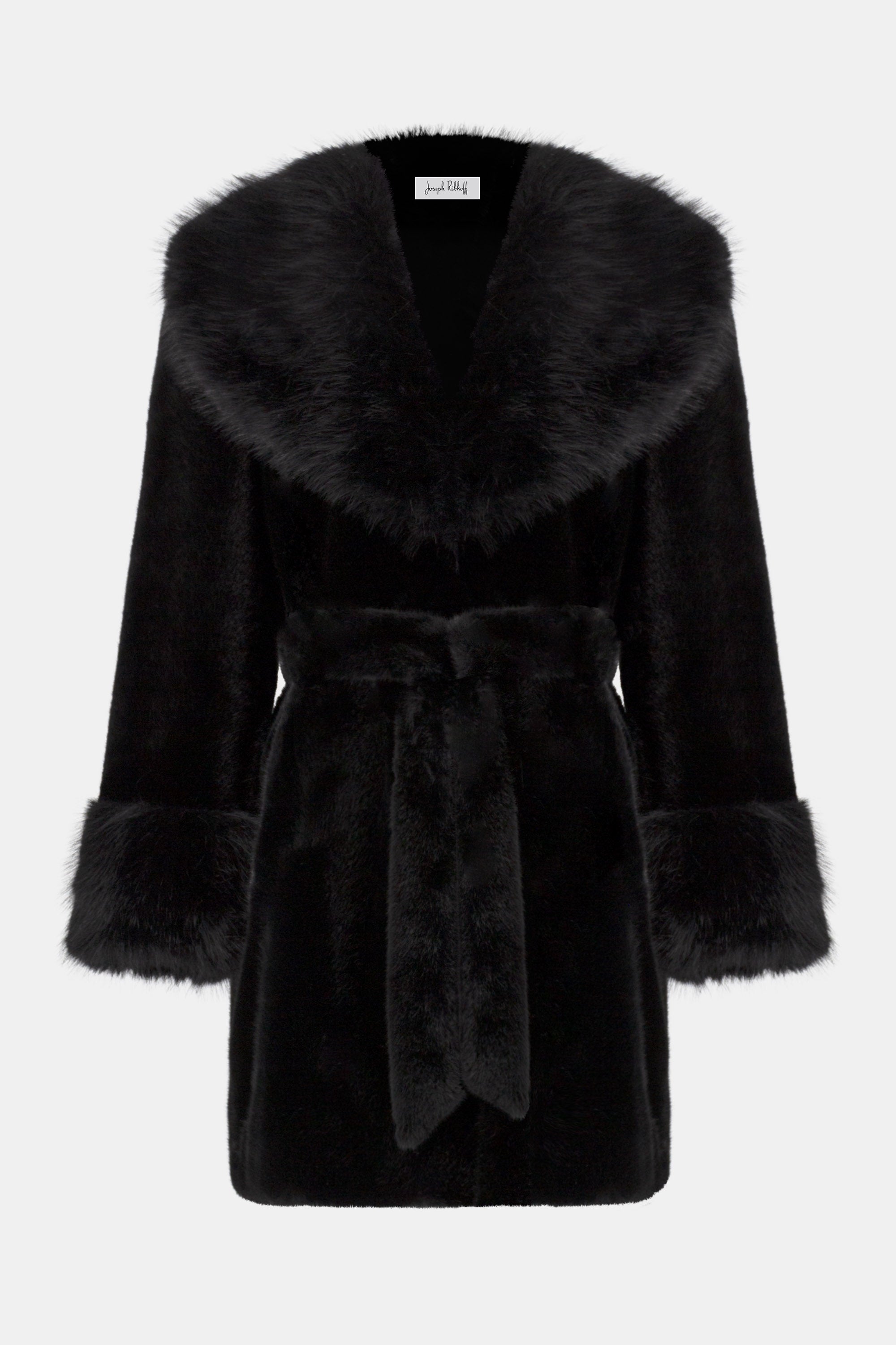 JOSEPH RIBKOFF BLACK LDS COAT 254907-11- 225