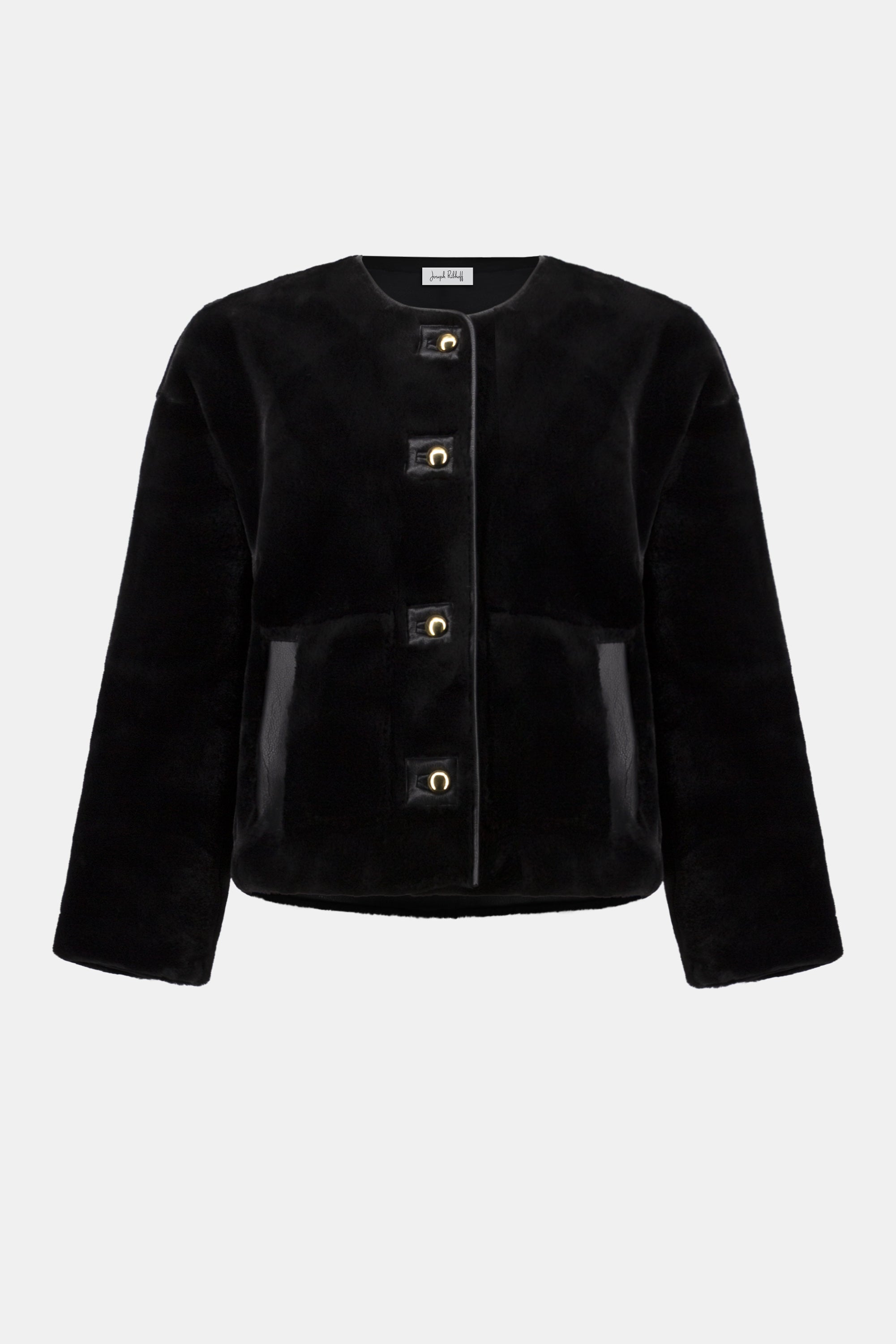 JOSEPH RIBKOFF BLACK LDS COAT 254909-11- 225