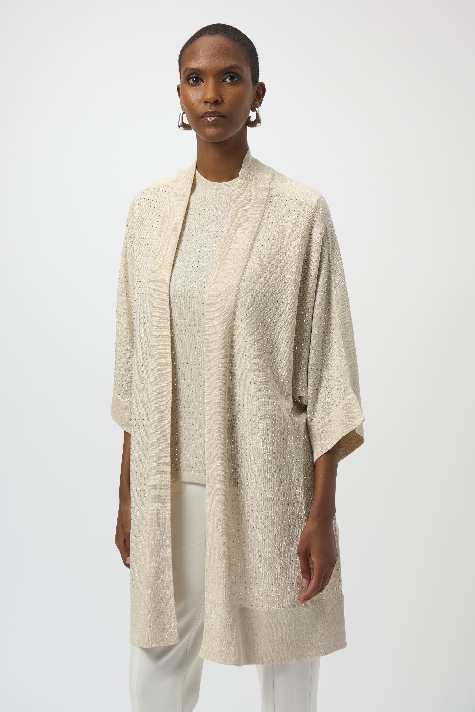 JOSEPH RIBKOFF CREAM KNIT CARDI 254937-4467 225