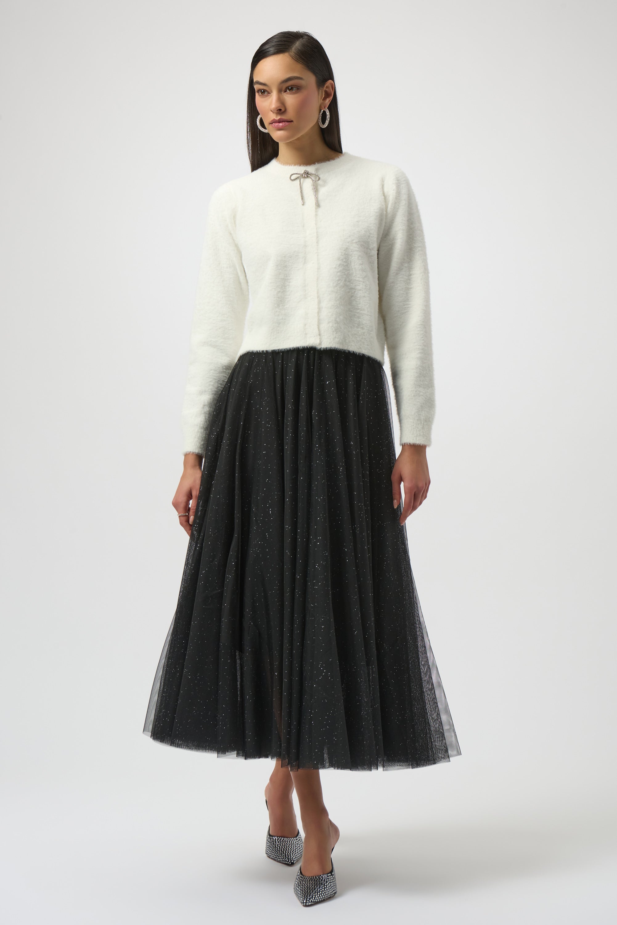 JOSEPH RIBKOFF WHITE CARDIGAN 254955-3984- 225