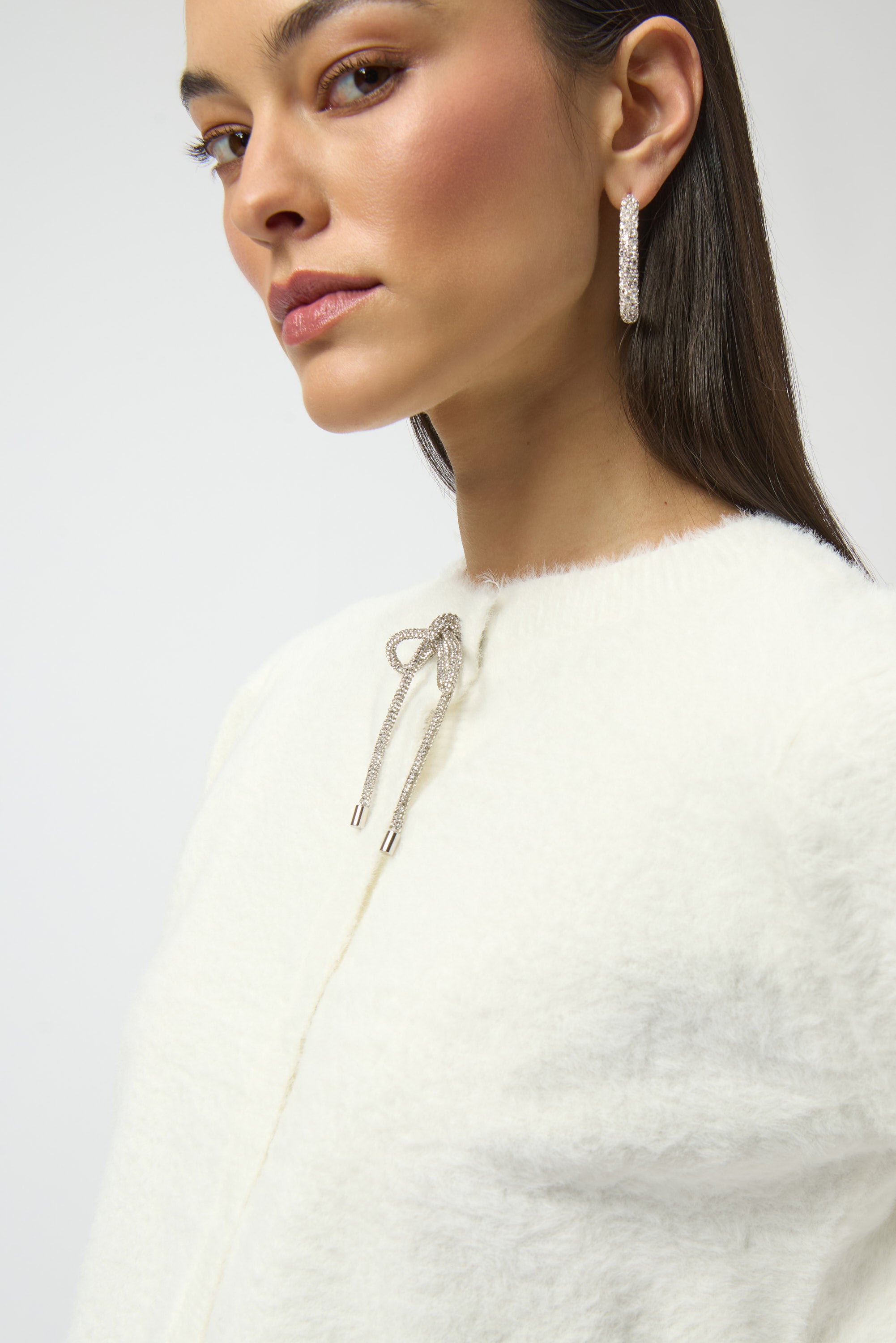 JOSEPH RIBKOFF WHITE CARDIGAN 254955-3984- 225