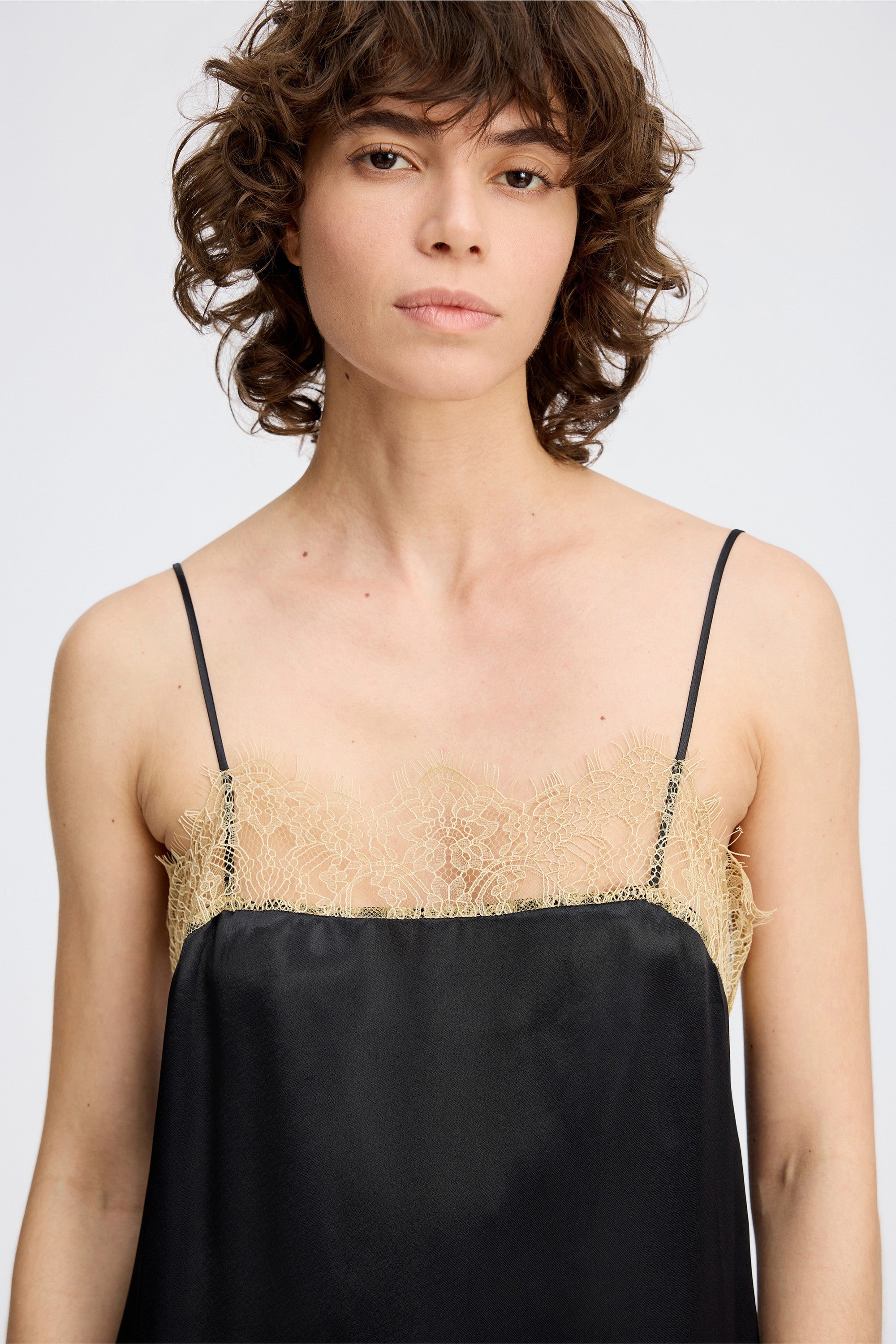MUNTHE ROCCO SLIP BLACK DRESS 126