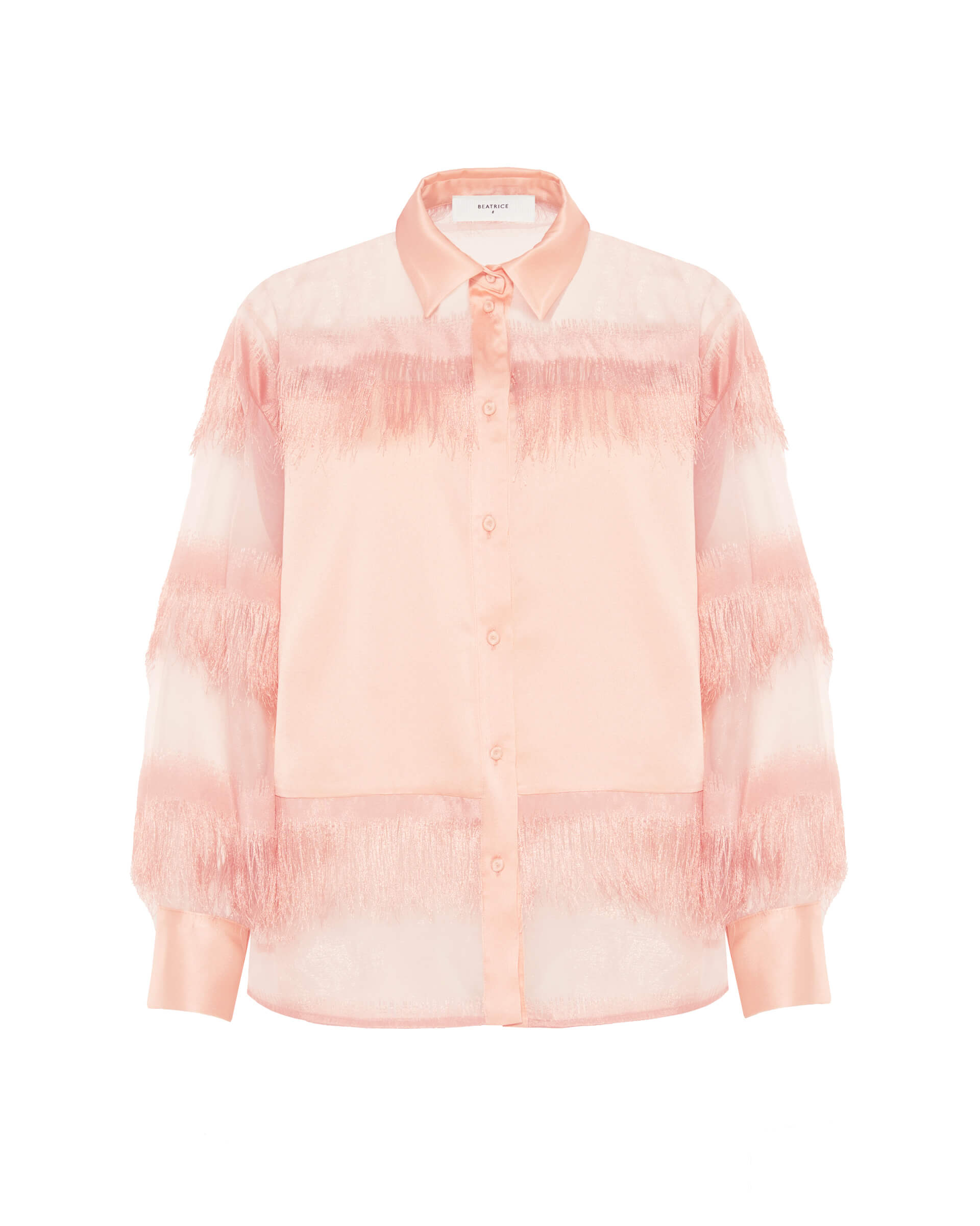 BEATRICE B PINK ORGANZA BLOUSE 4291 125