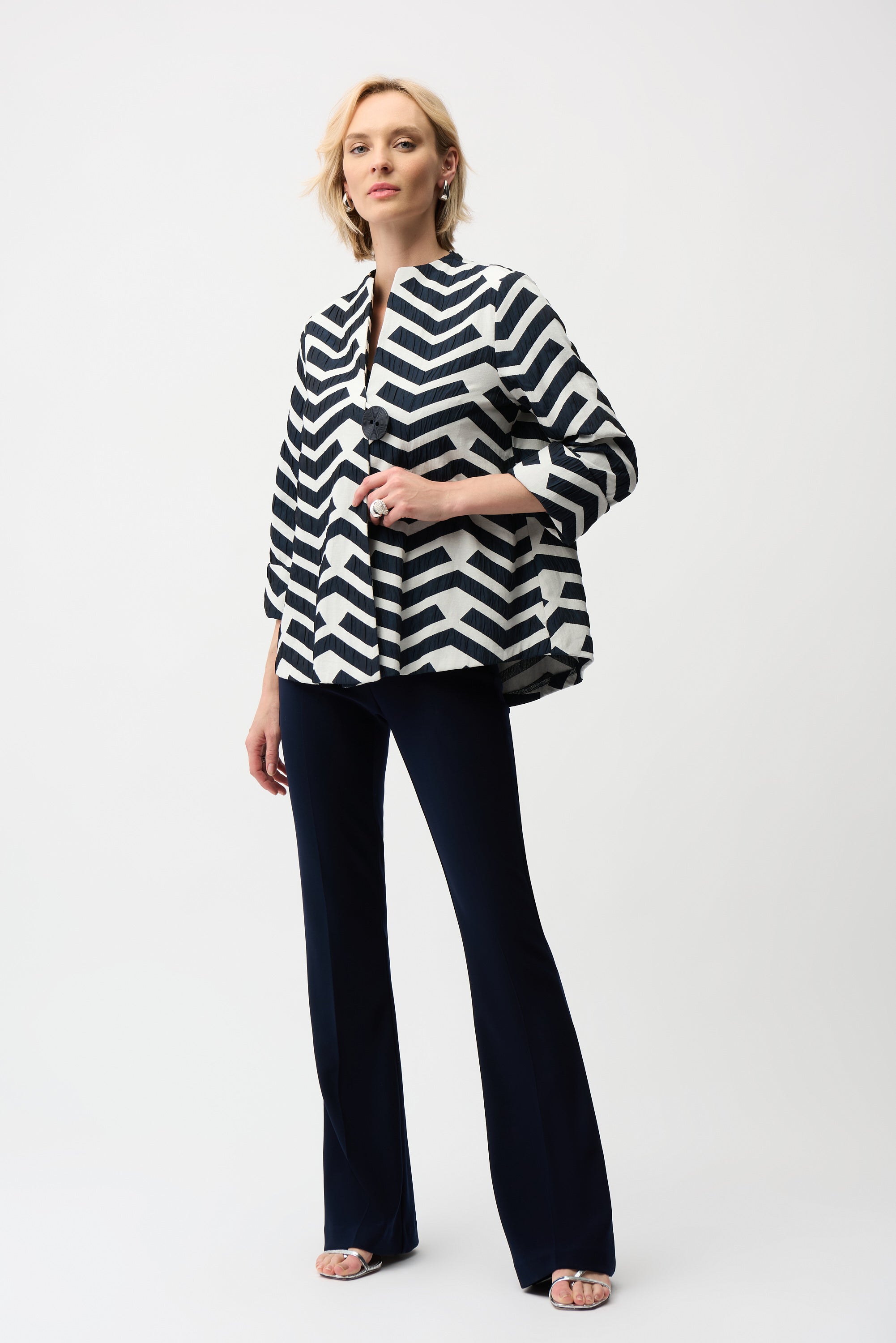 JOSEPH RIBKOFF GEOMETRIC PRINT JACKET 261097-4252 126