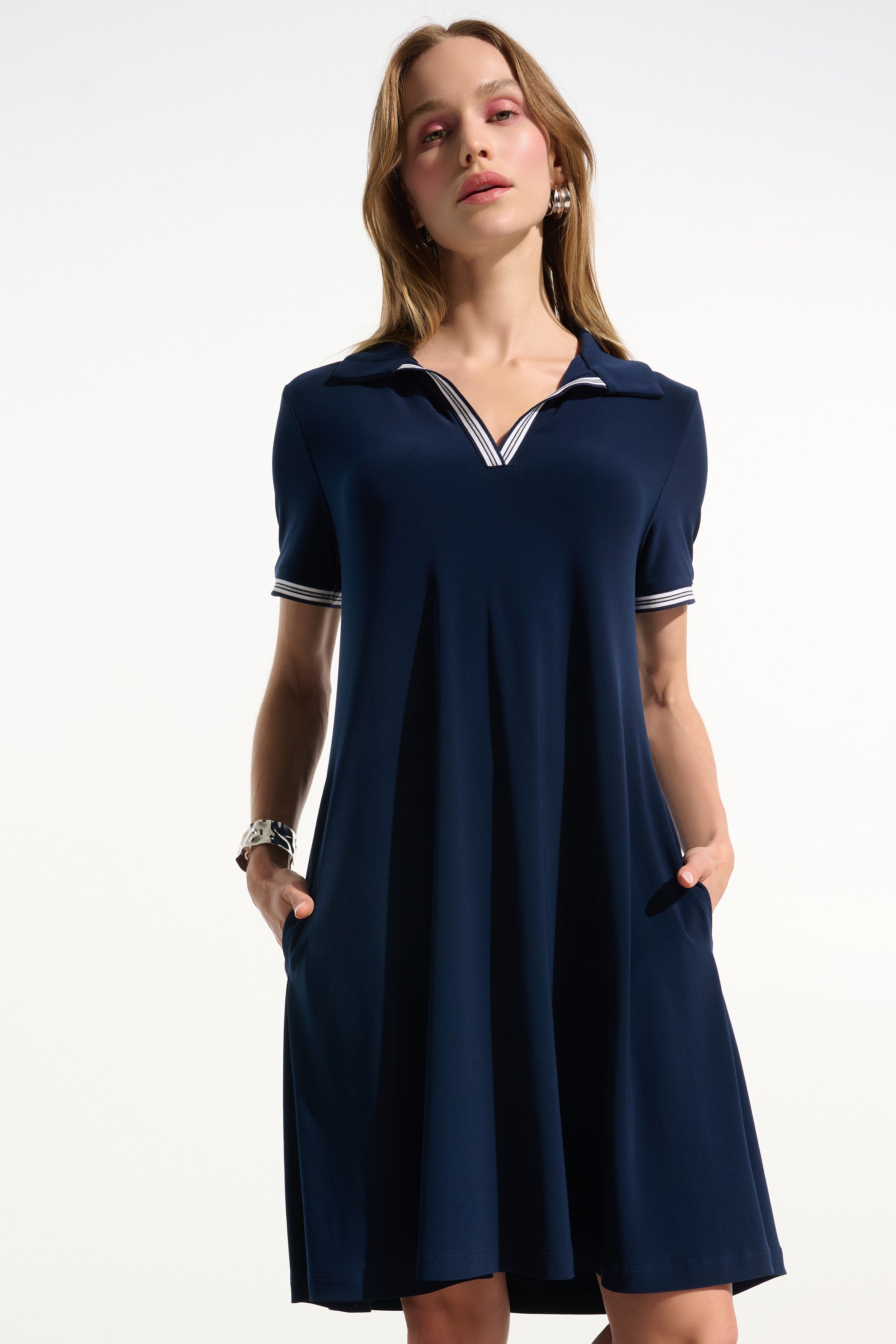 JOSEPH RIBKOFF NAVY DRESS 261614-4358 126